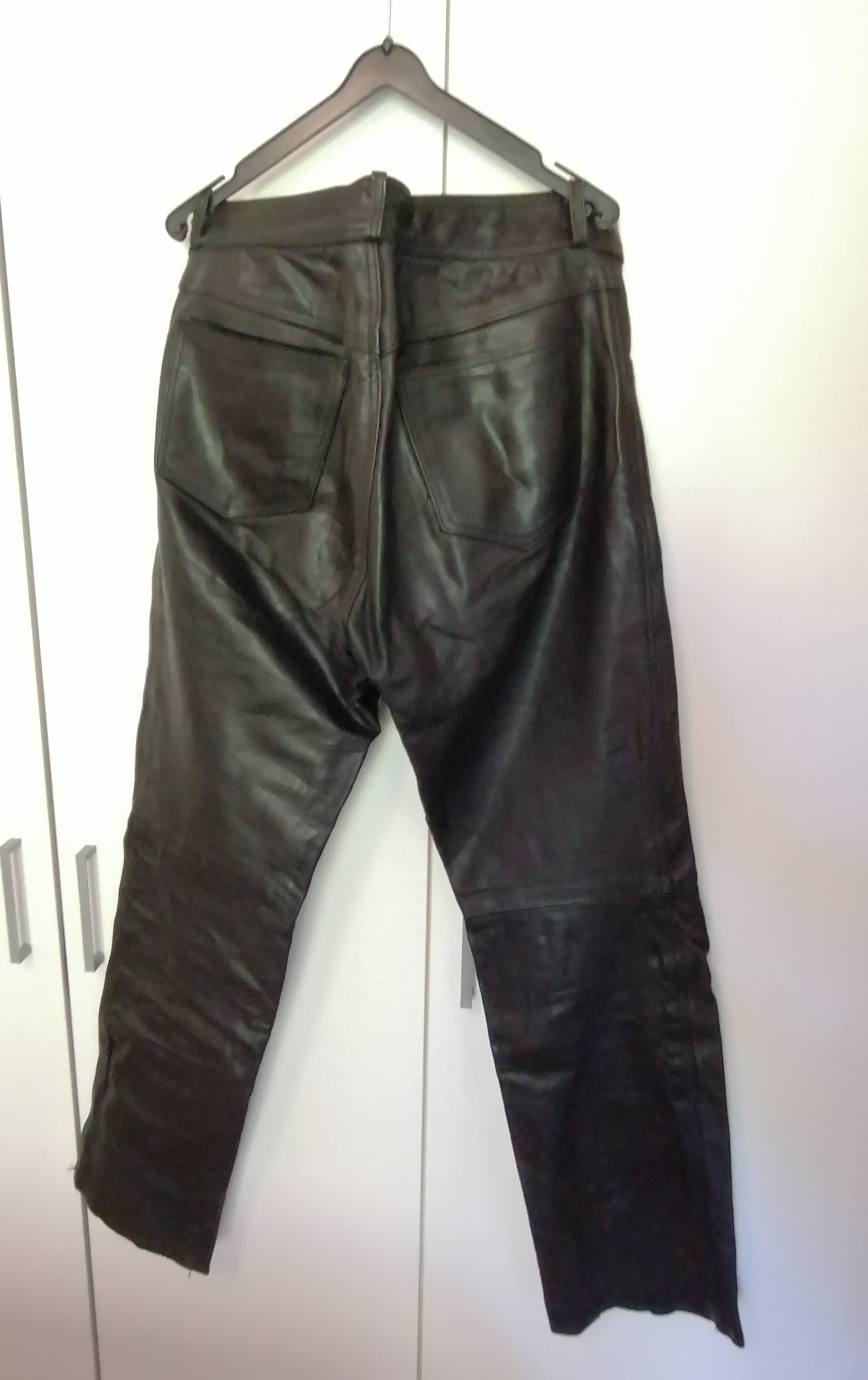 pantalon cuir Moto femme noir T42 — photo 2/4