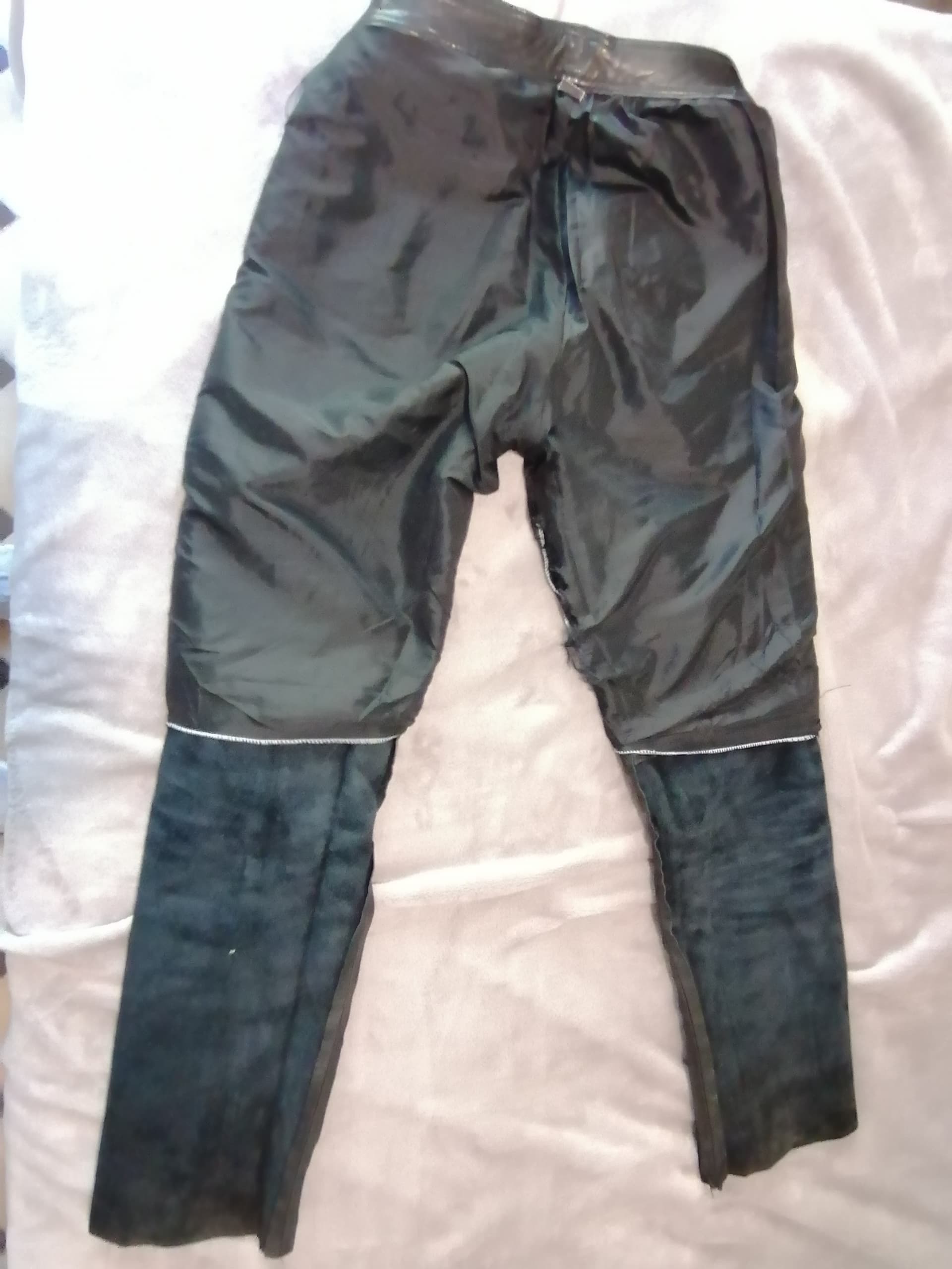pantalon cuir Moto femme noir T42 — photo 3/4