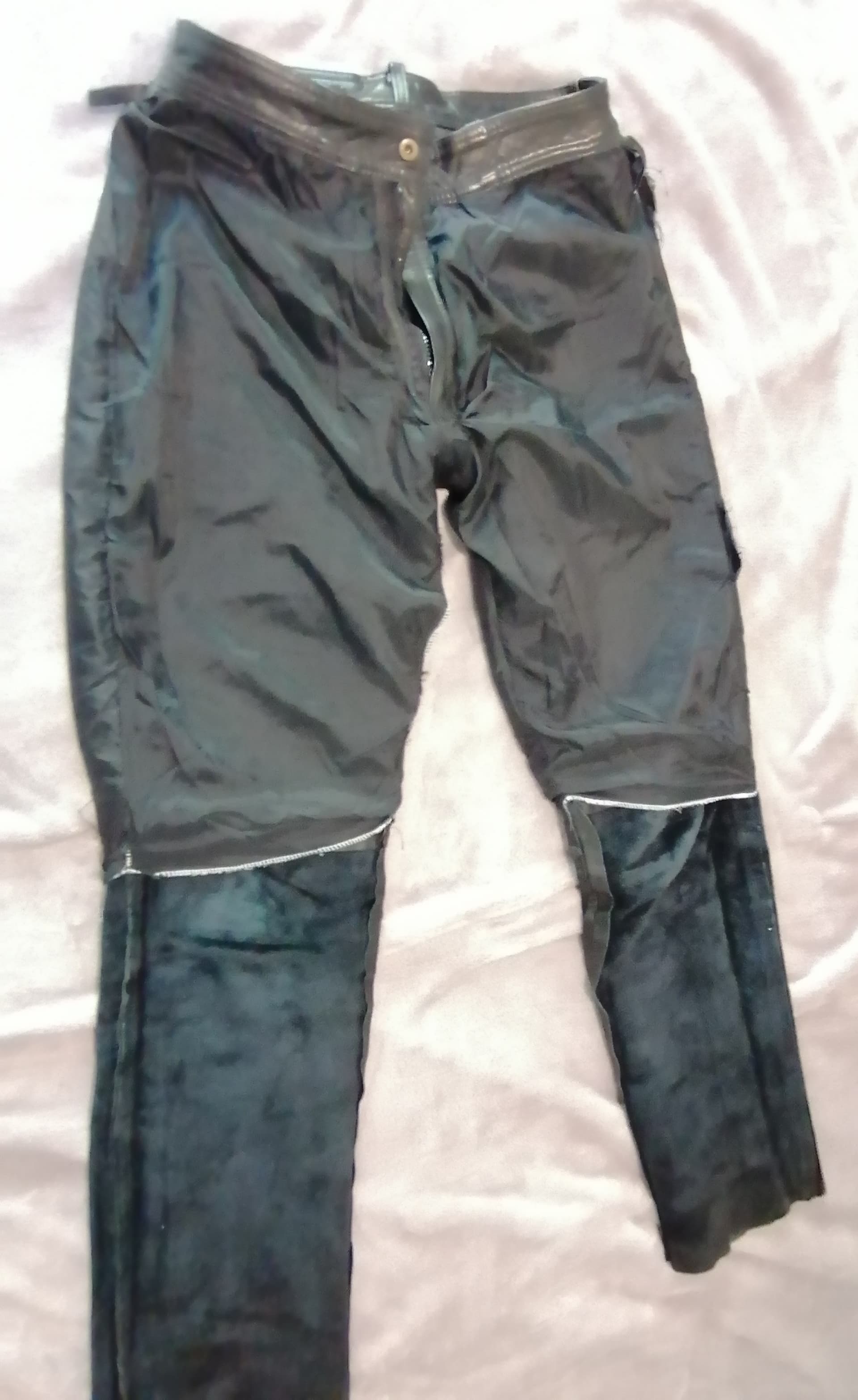 pantalon cuir Moto femme noir T42 — photo 4/4