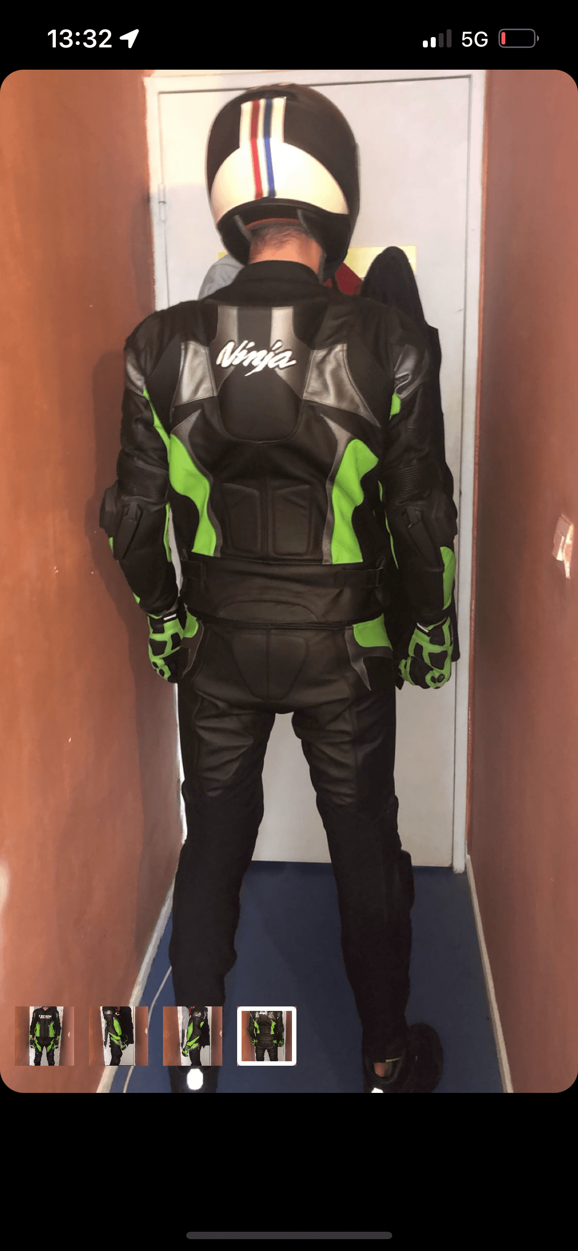 Veste + Pantalon + gants cuir Kawasaki KRT — photo 4/4