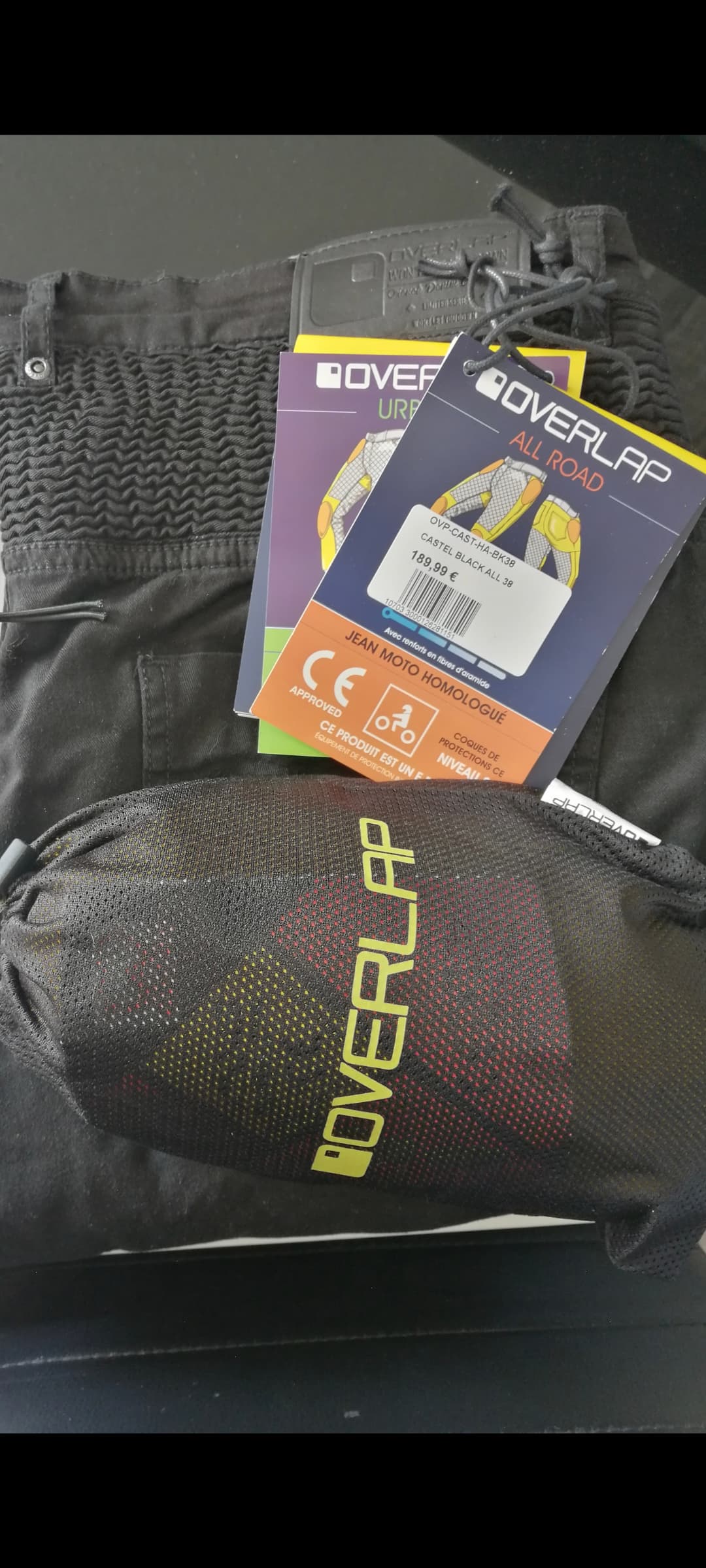 Pantalon moto overlap