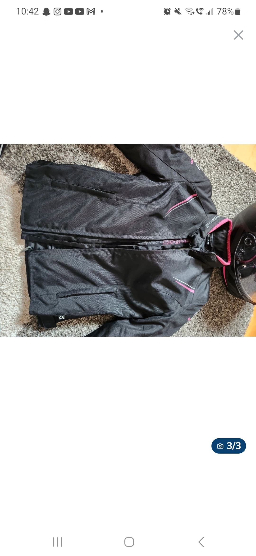Veste moto textile bering