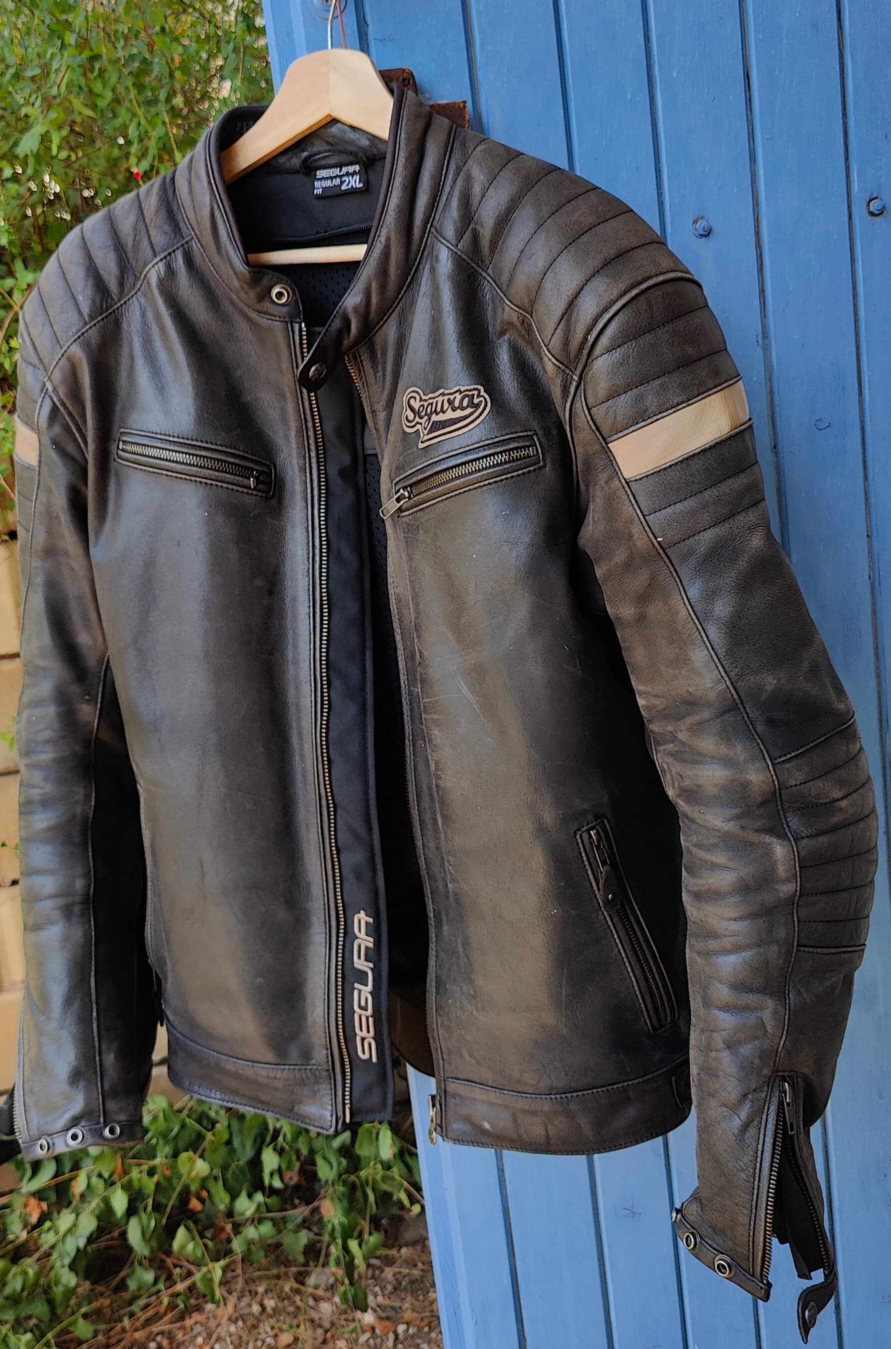 Blouson de cuir moto Segura Mortymer 2XL