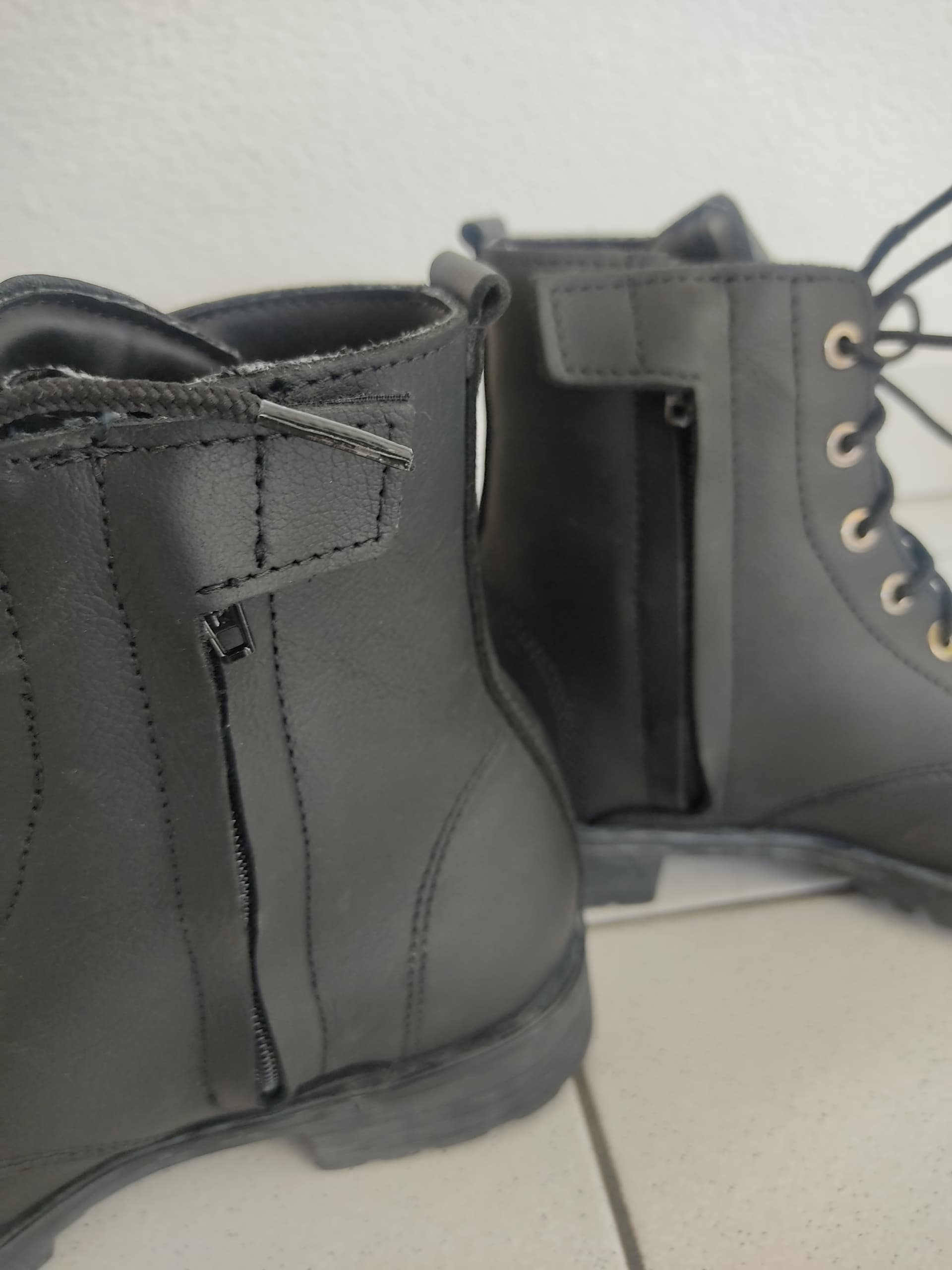 Bottine femme moto