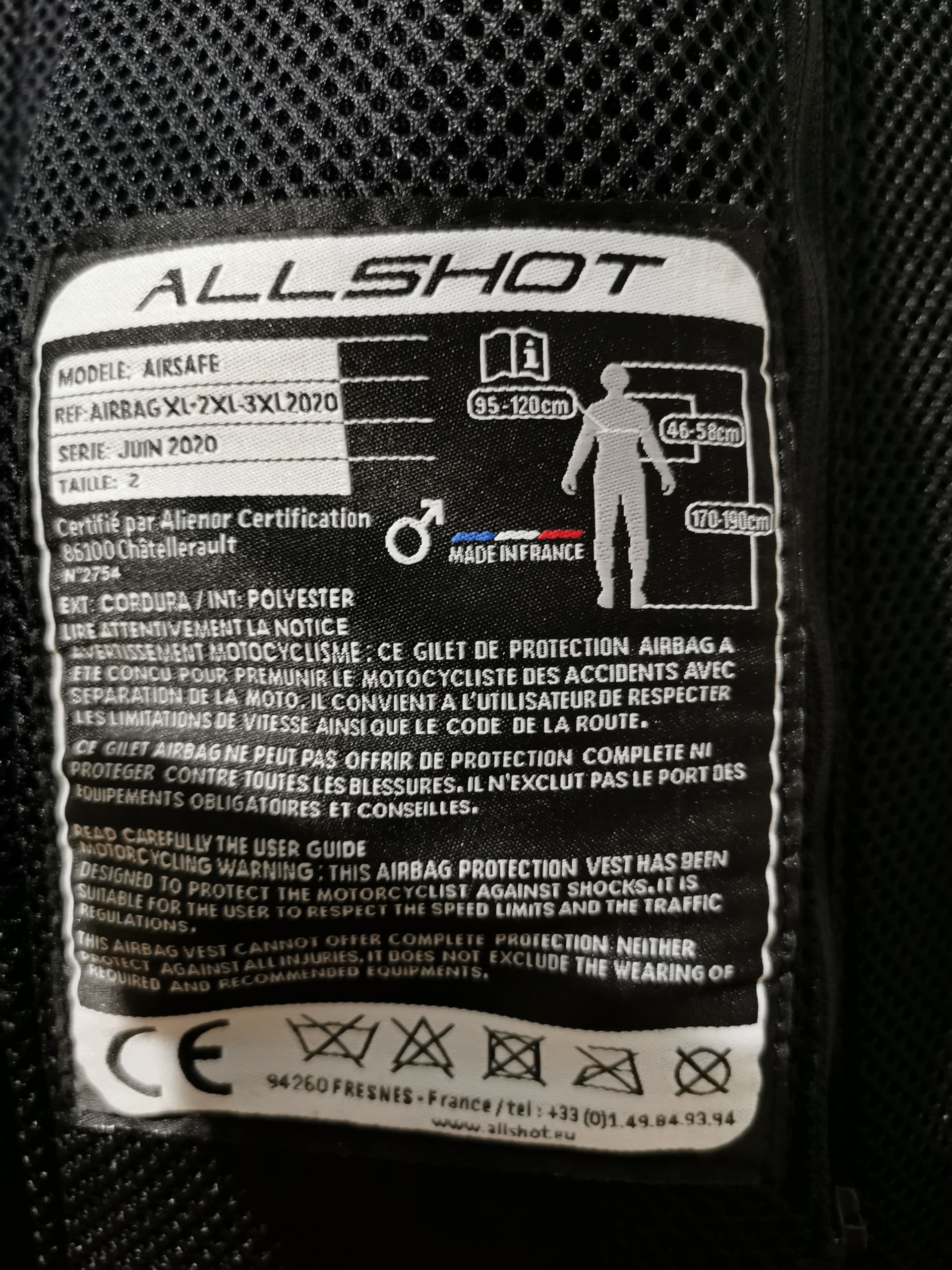 Gilet airbag neuf — photo 2/3