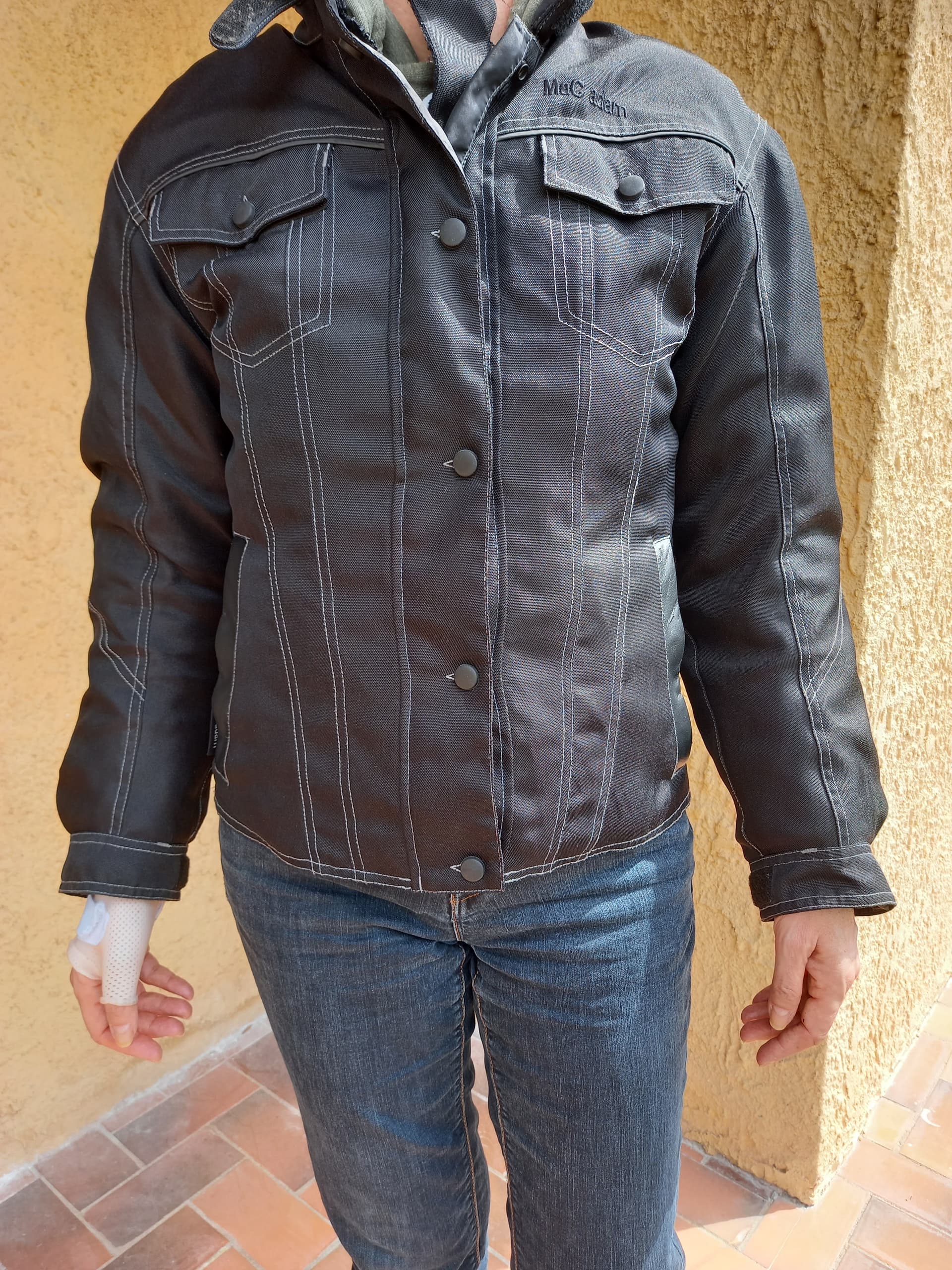 Blouson femme "mac adam" en 38, coqué et waterproof — photo 1/4