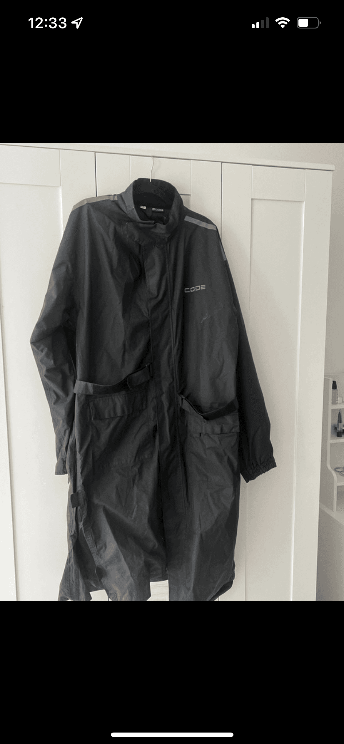 Veste pluis moto