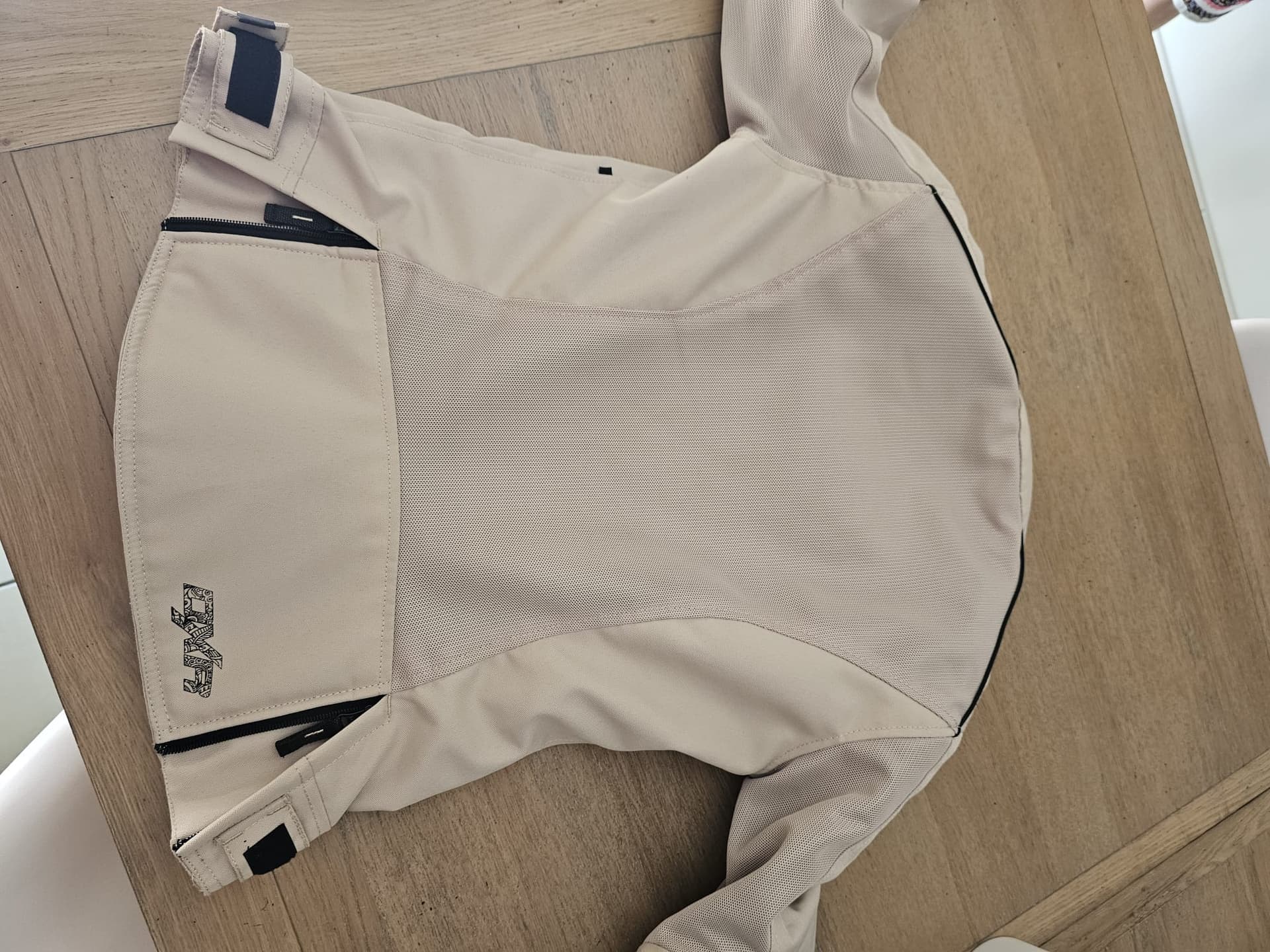 Blouson femme cintré couleur crème marque DXR motoblouz — photo 1/5