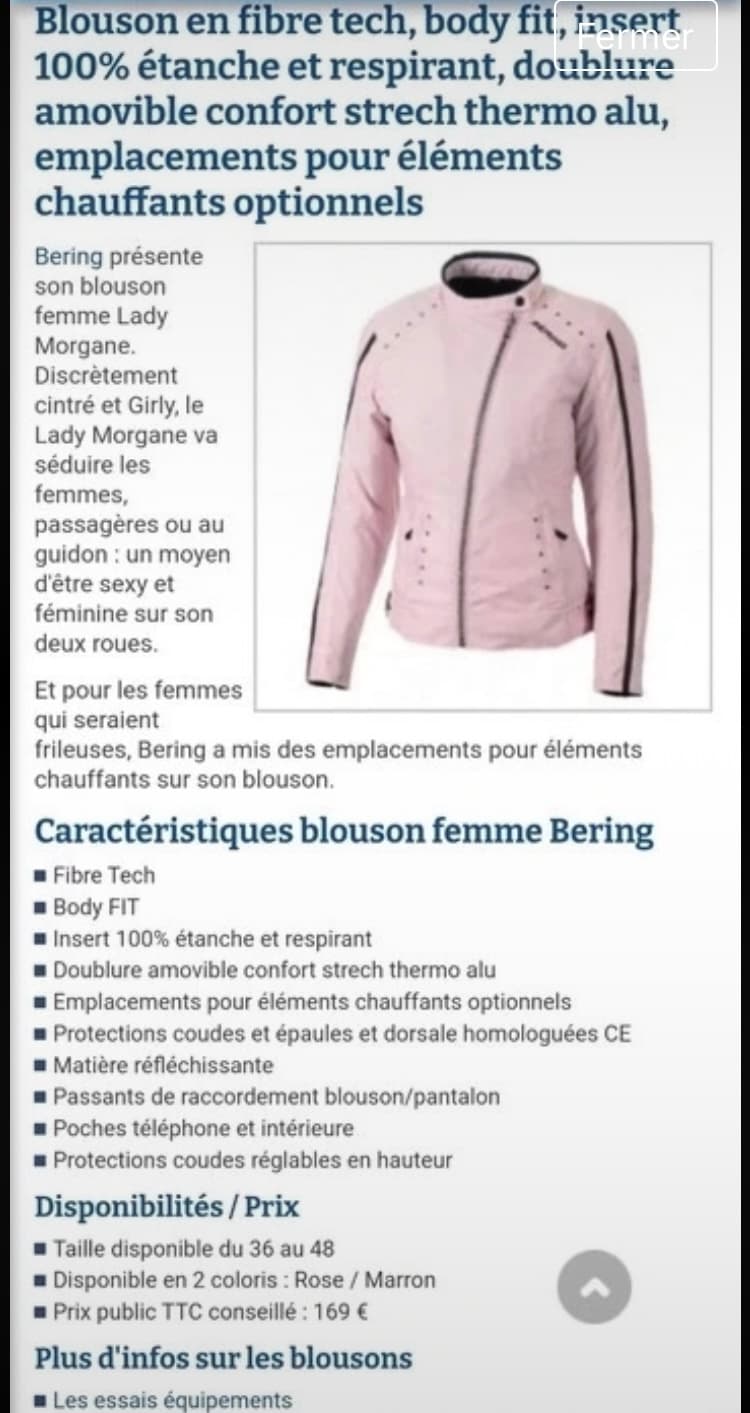 Blouson de moto — photo 4/4