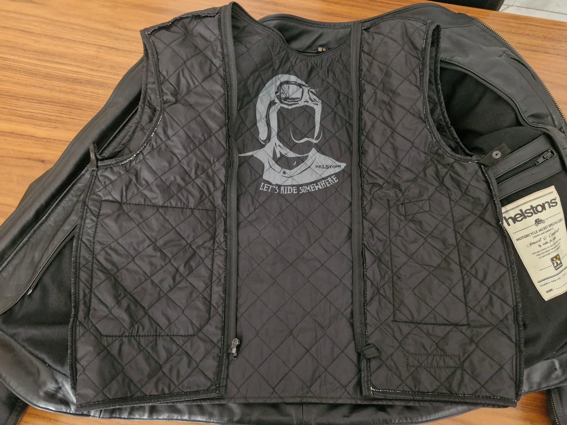 Blouson cuire noir homme — photo 5/7