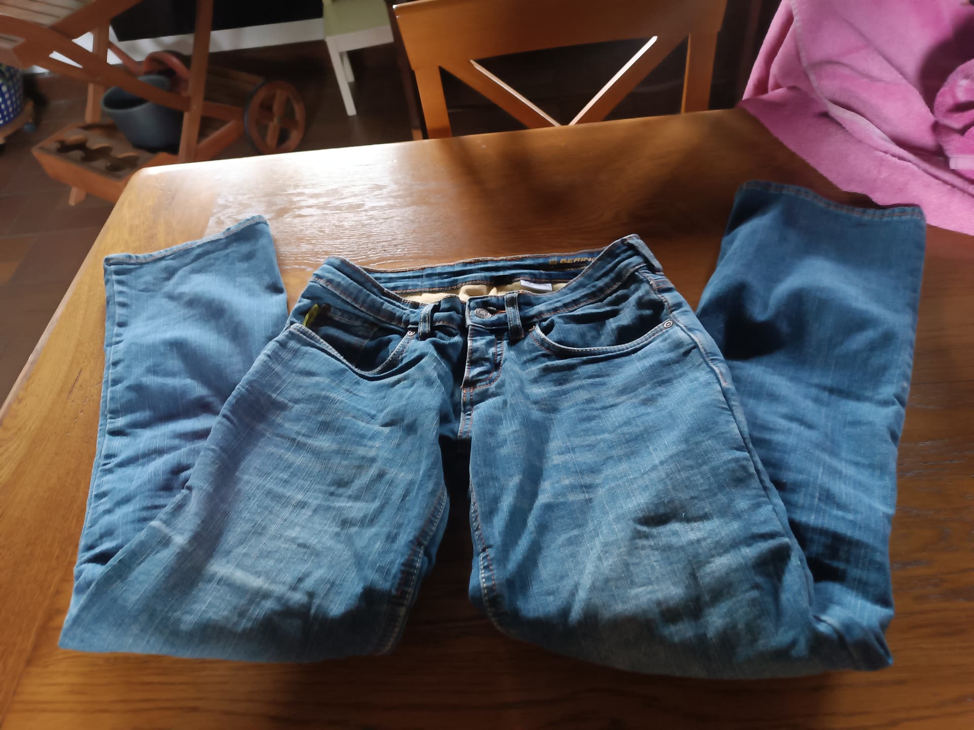 Pantalon de moto femme en jean — photo 3/3