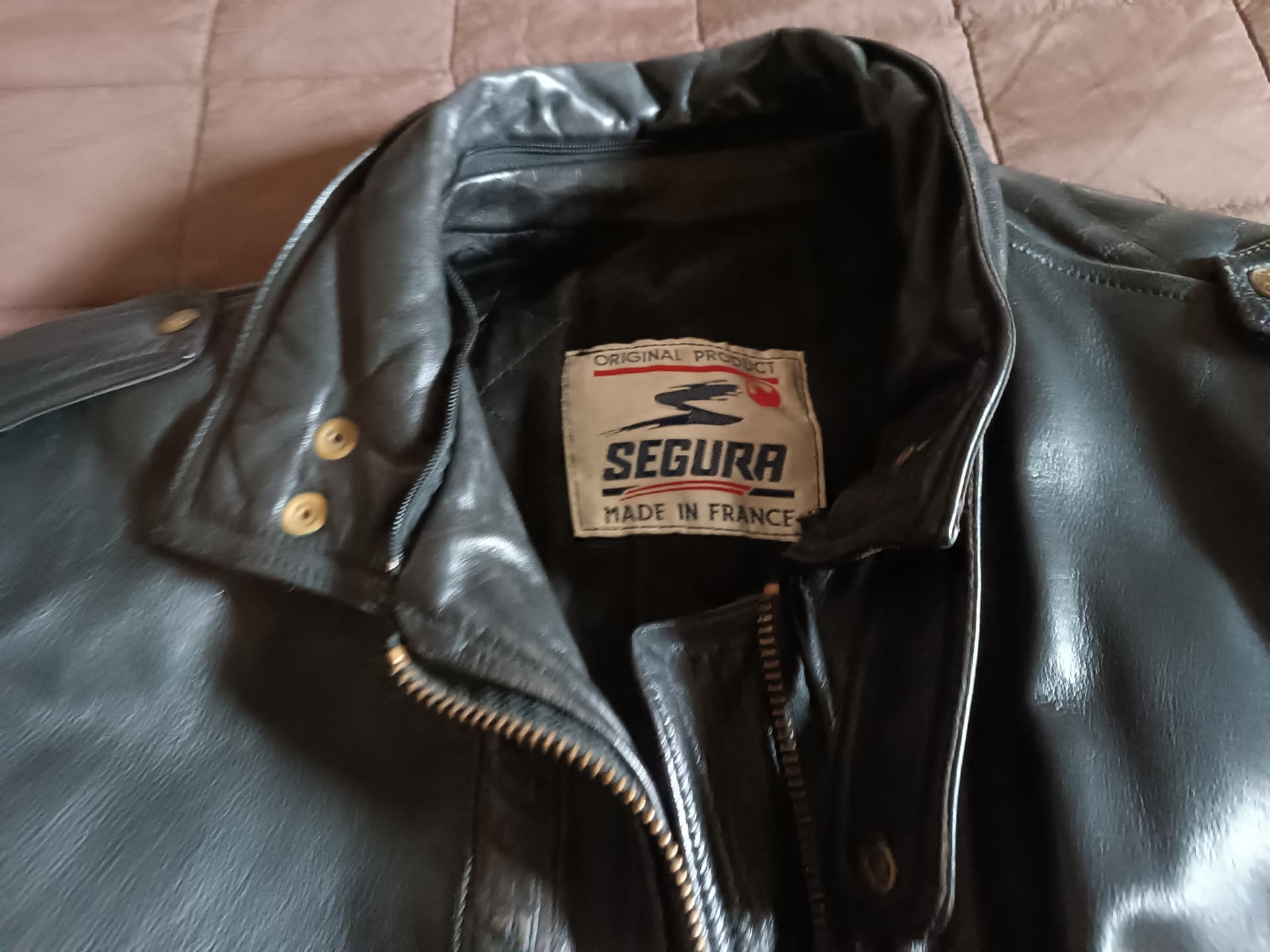 Blouson moto cuir