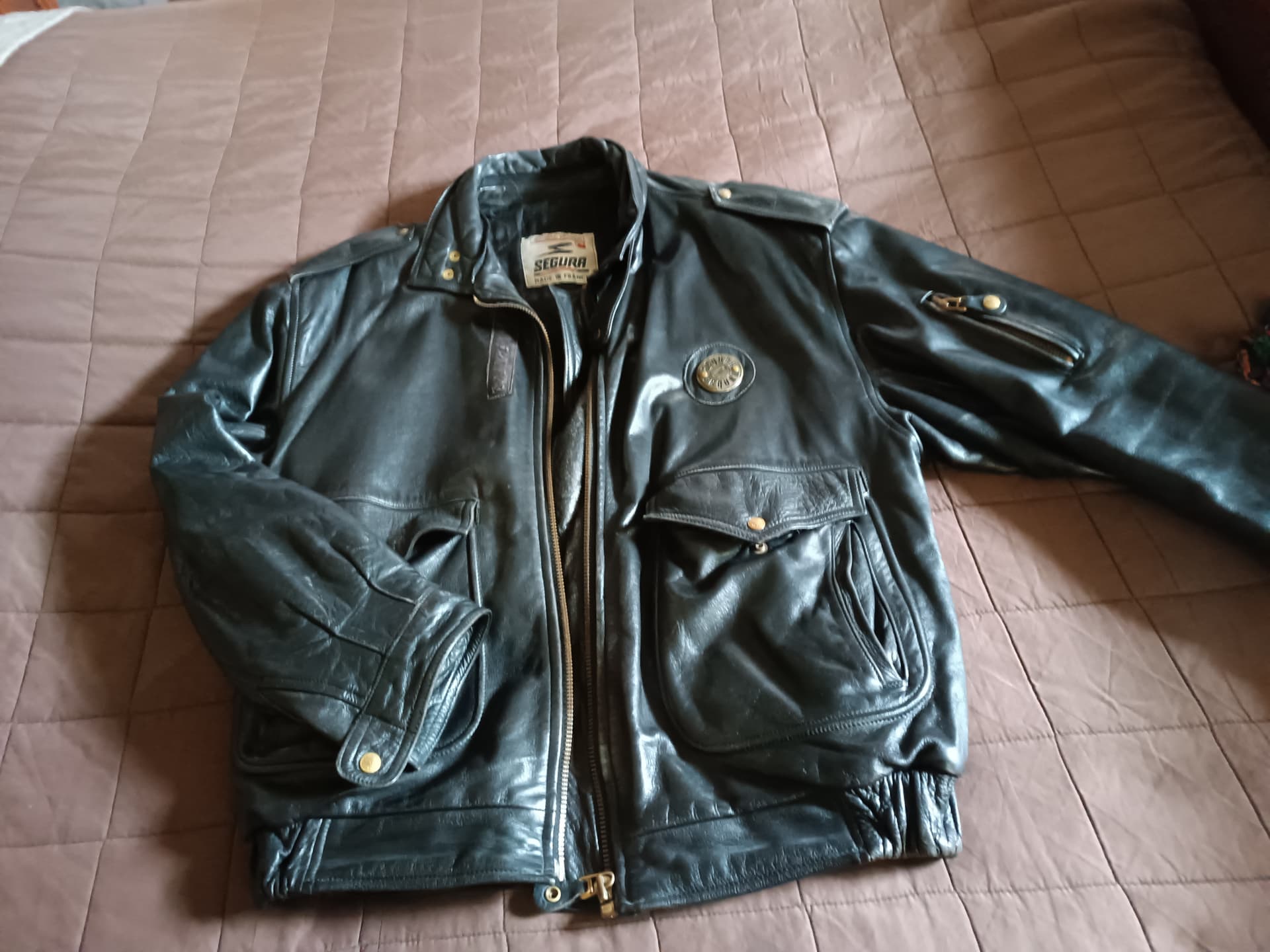 Blouson moto cuir — photo 2/3