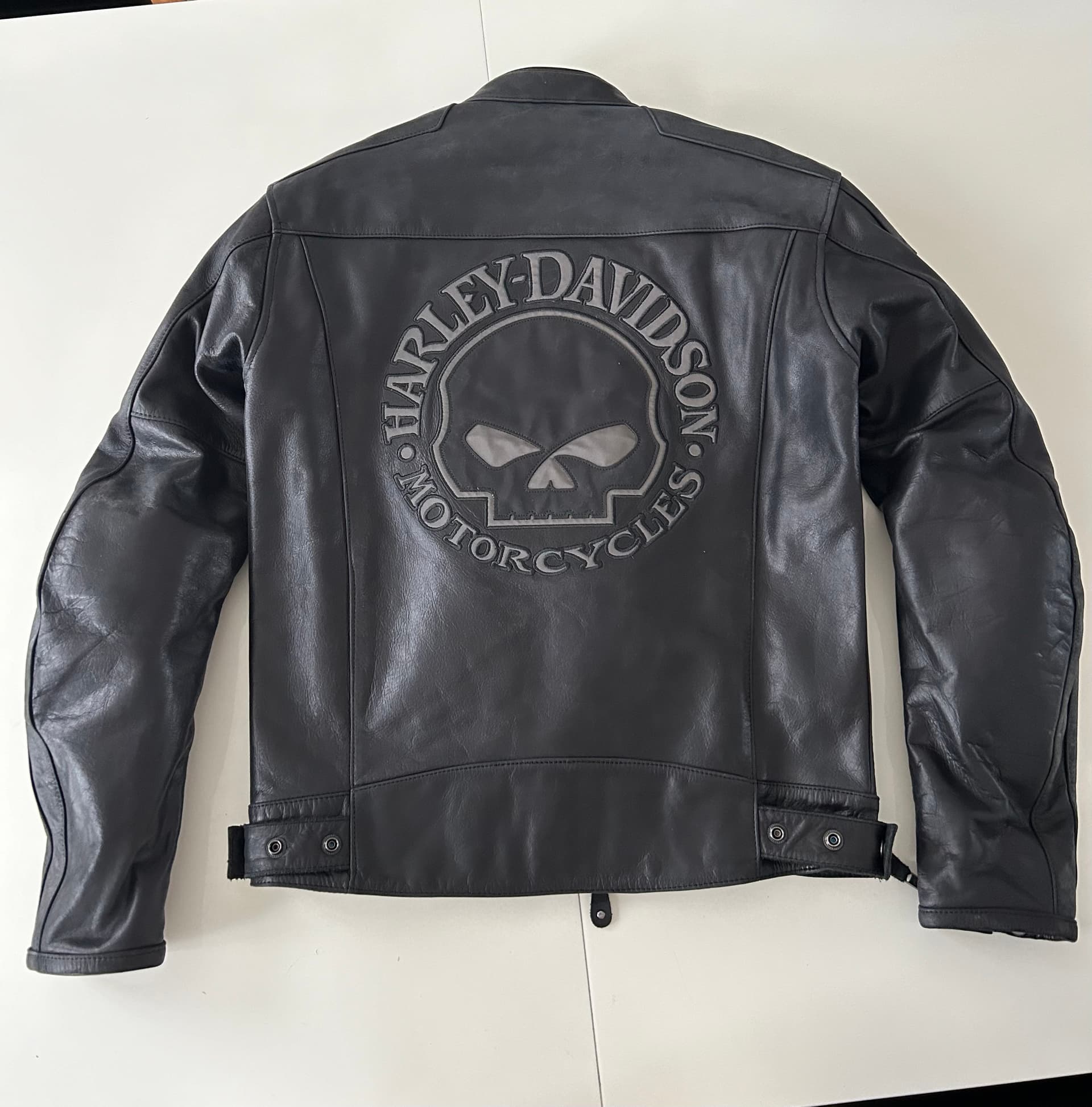 Blouson en cuir réfléchissant Harley Davidson — photo 3/5