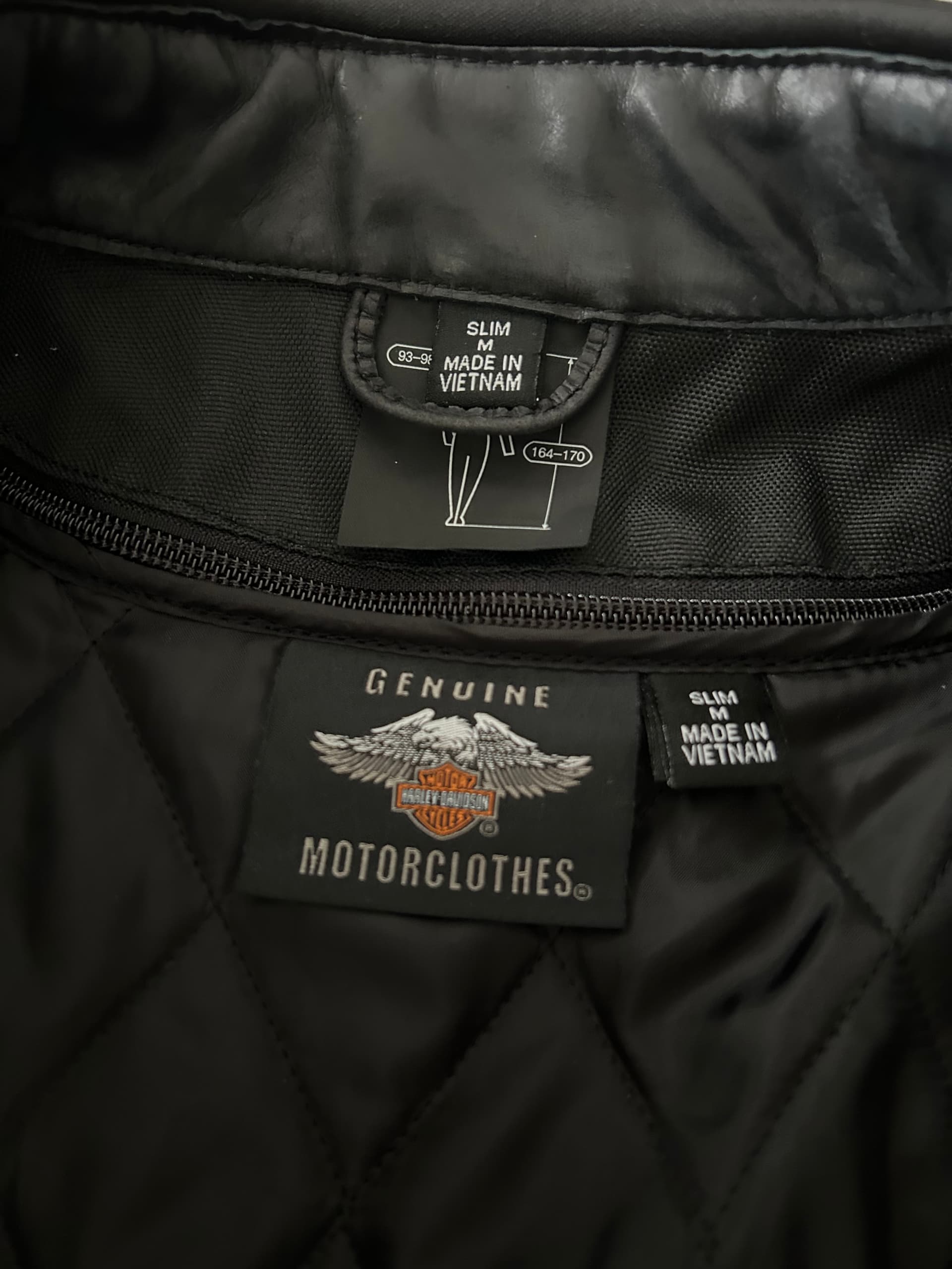Blouson en cuir réfléchissant Harley Davidson — photo 5/5