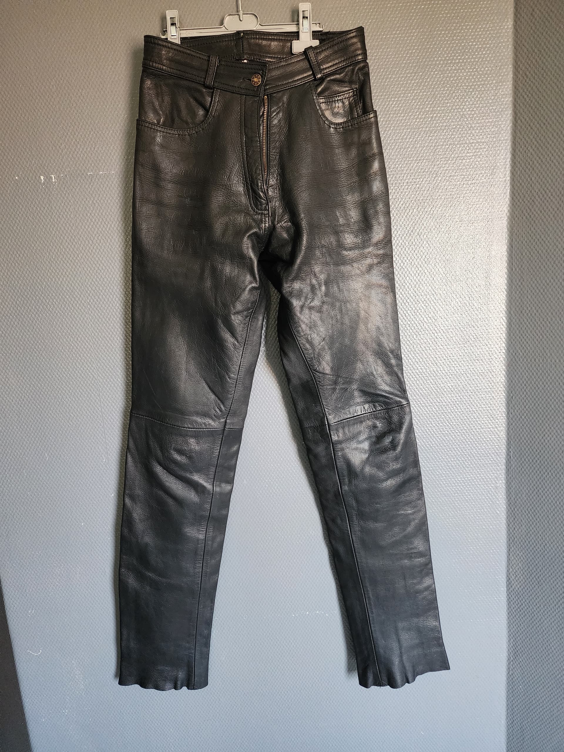 Pantalon cuir pleine fleur aniline T38 TBE — photo 2/5