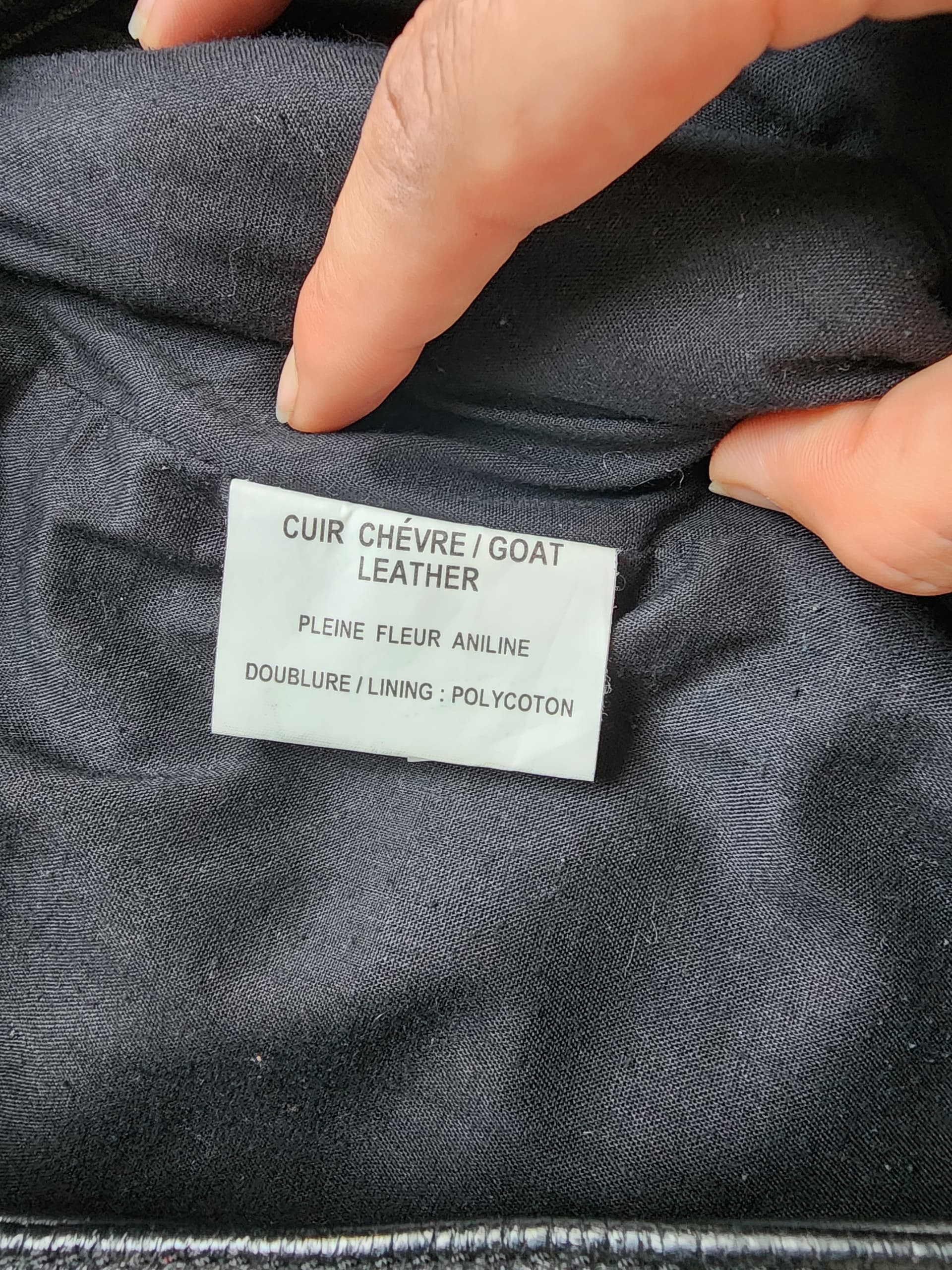 Pantalon cuir pleine fleur aniline T38 TBE — photo 4/5