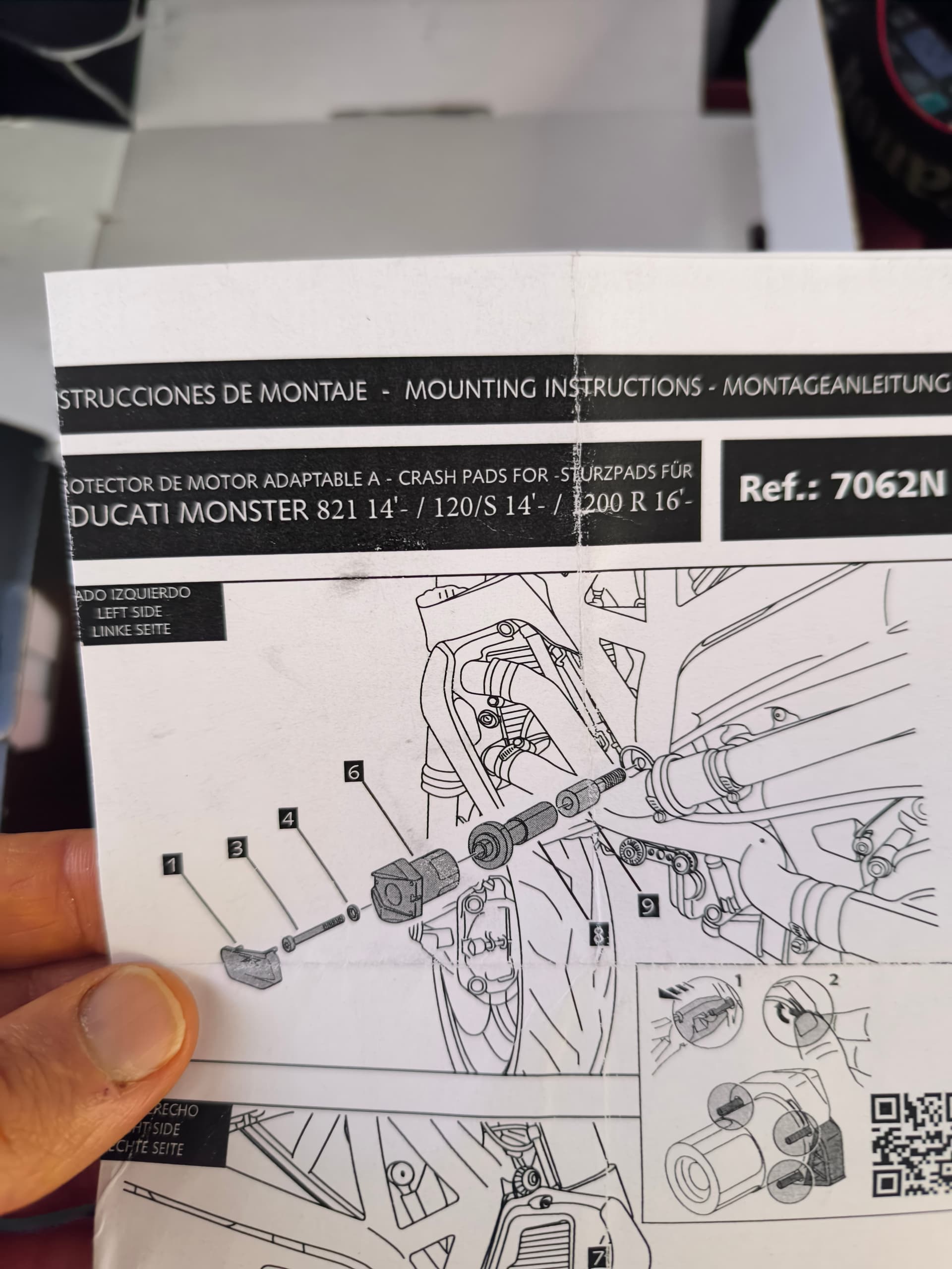 protection moteur ducati monster 821/1200 — photo 3/4