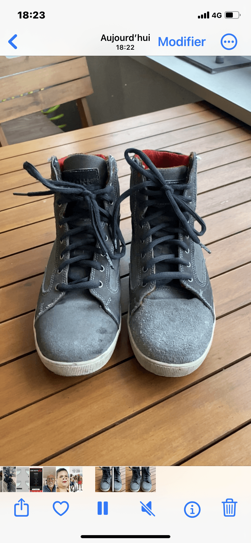 Chaussures moto type basket — photo 2/3