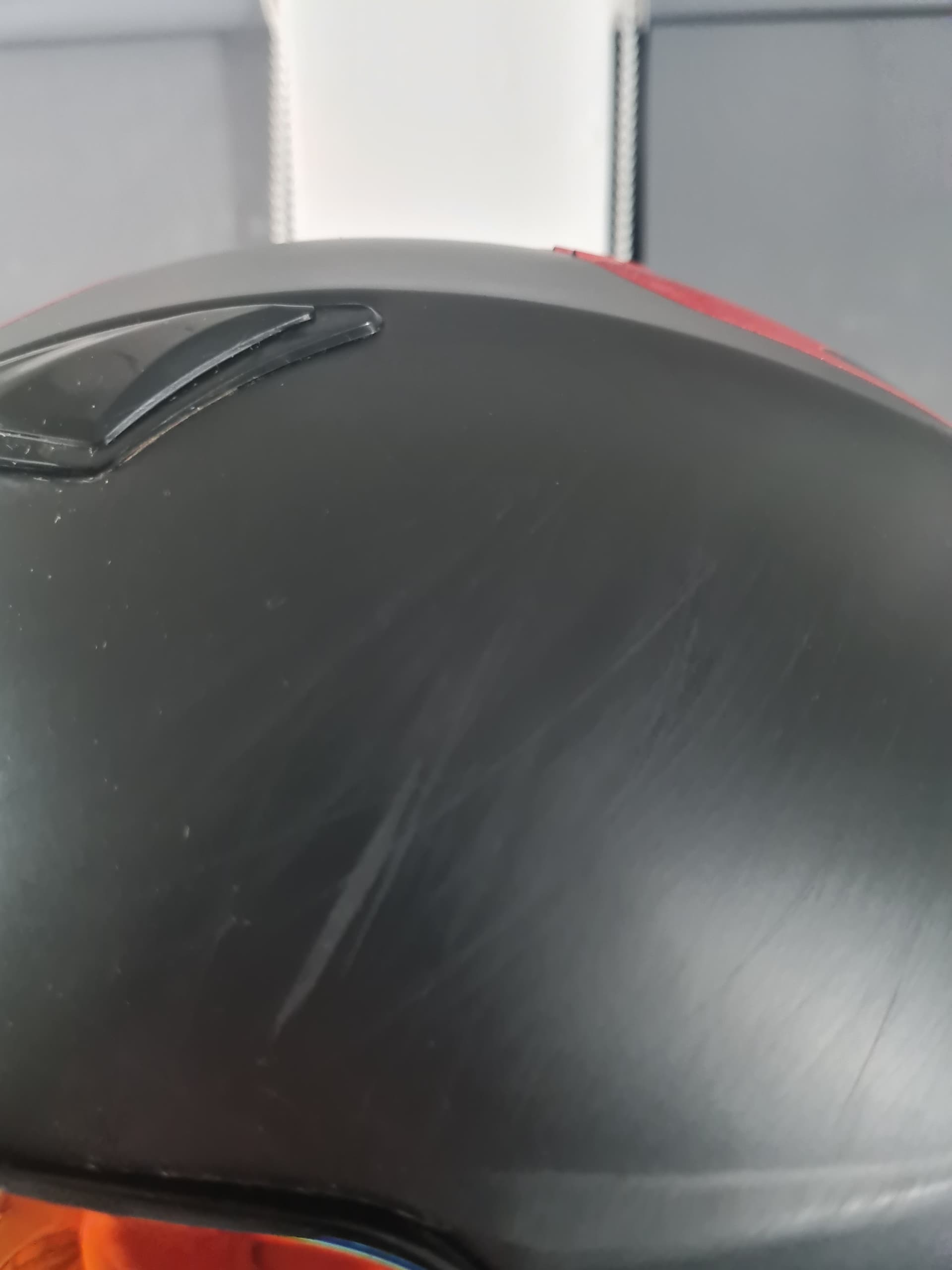 Casque moto HJC - Taille : xxxxl - Déco perso "Punisher" + housse et 2 autre visières (transparente & chrome) — photo 3/5