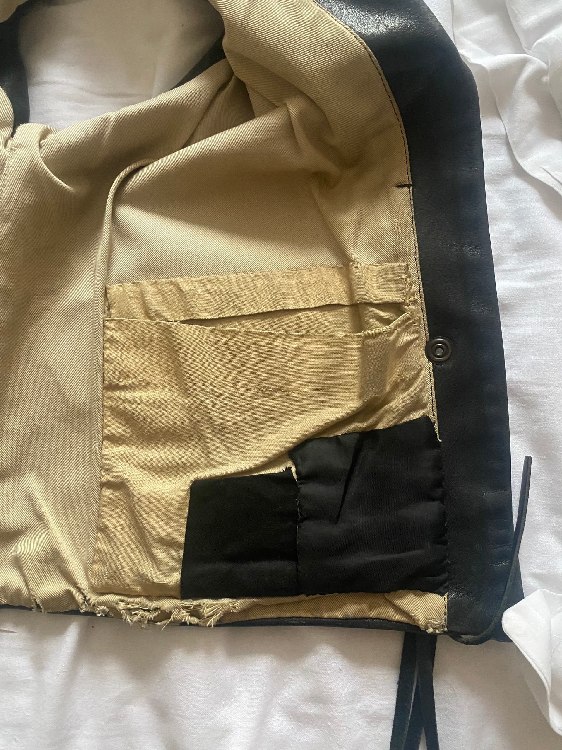 Gillet biker cuir — photo 5/5