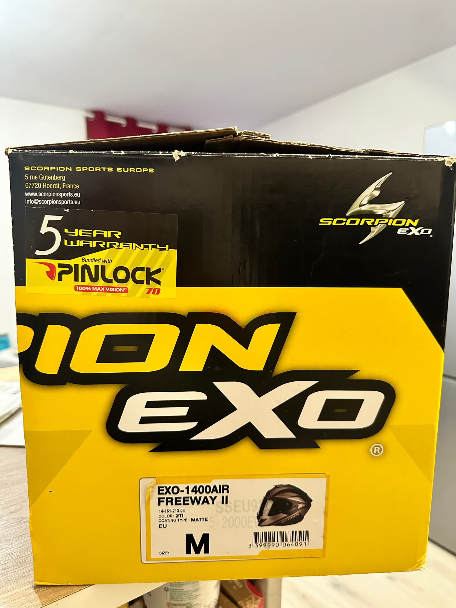 Casque moto scorpion exo 1400 neuf — photo 3/4