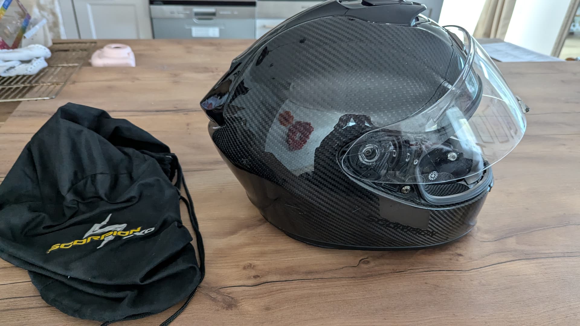 Casque intégral scorpion exo1400 carbon air