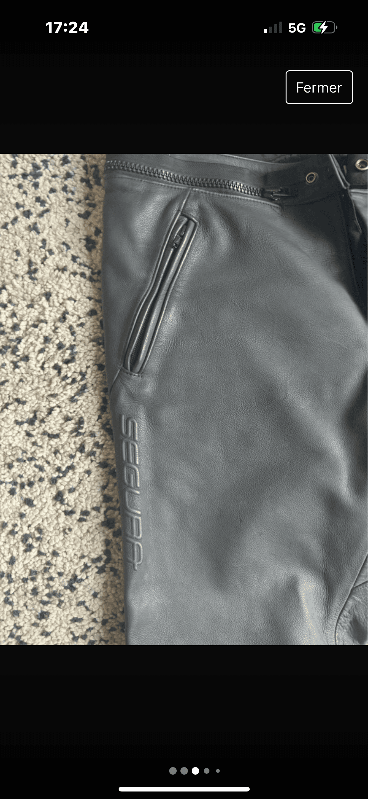 Pantalon cuir Segura — photo 3/5