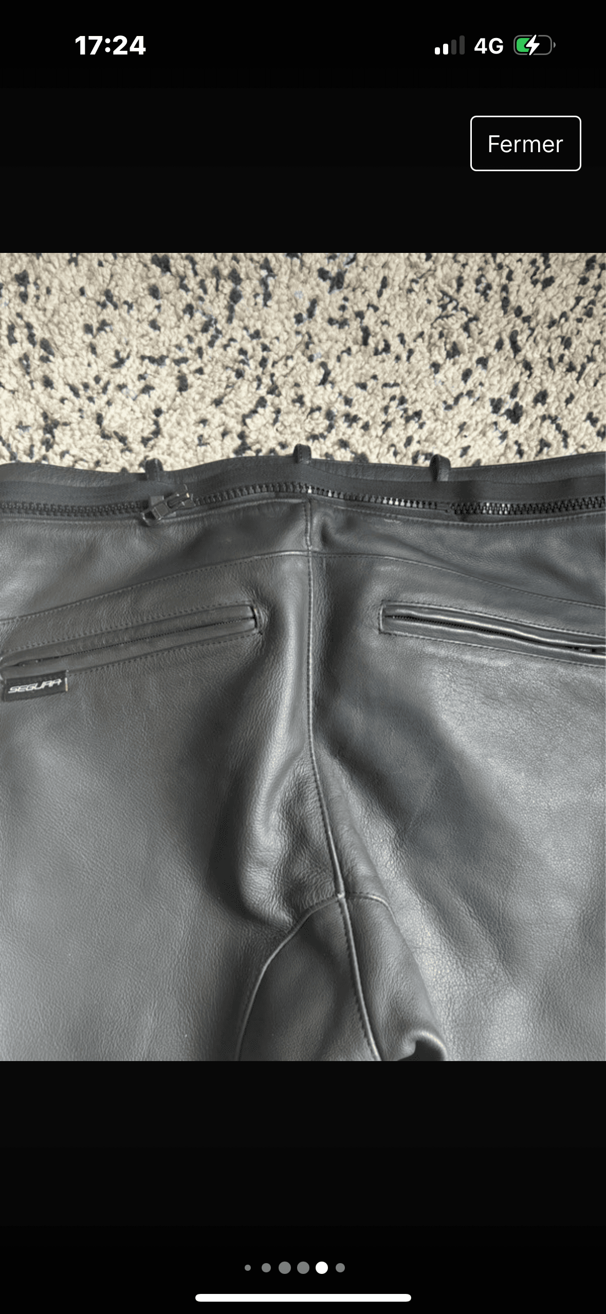 Pantalon cuir Segura — photo 5/5