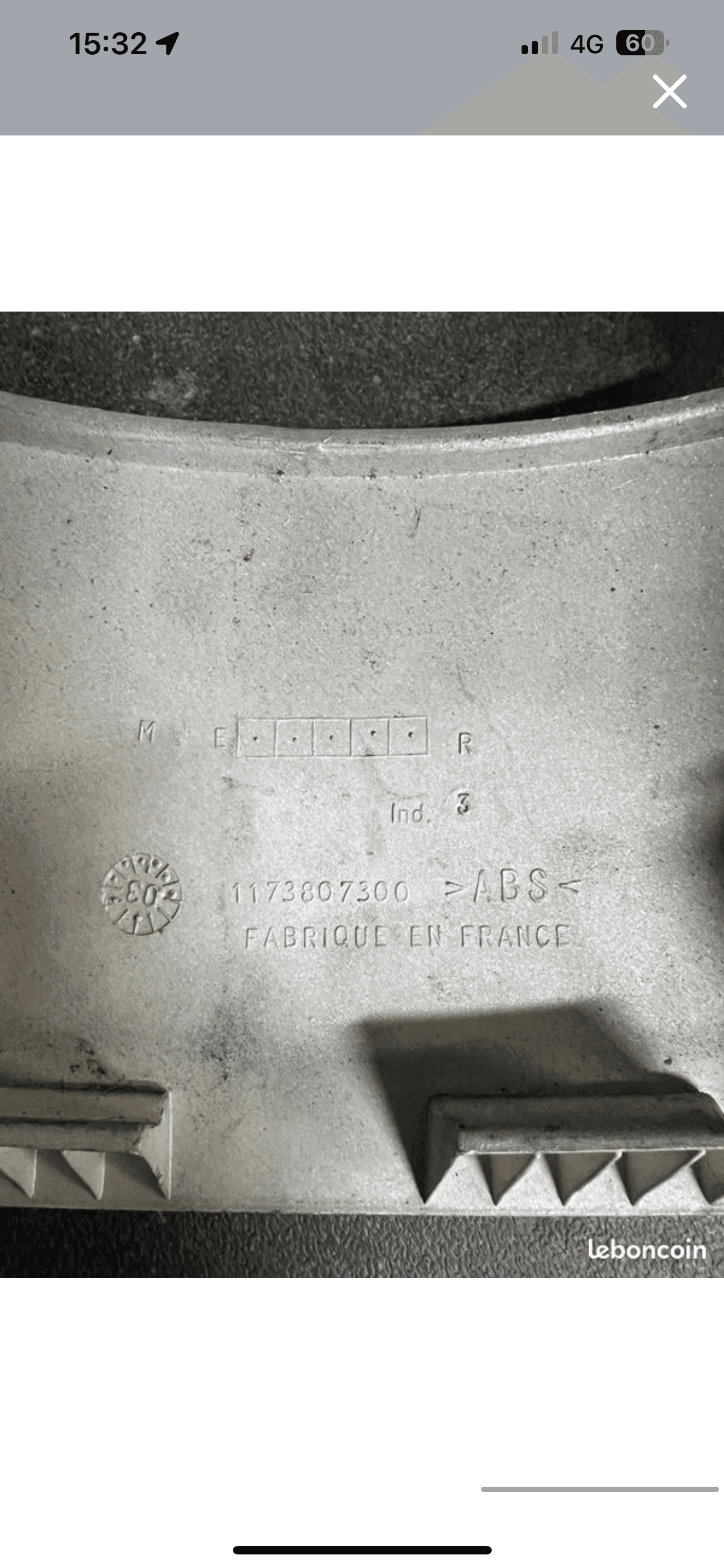 Carénage arrière Peugeot — photo 3/3