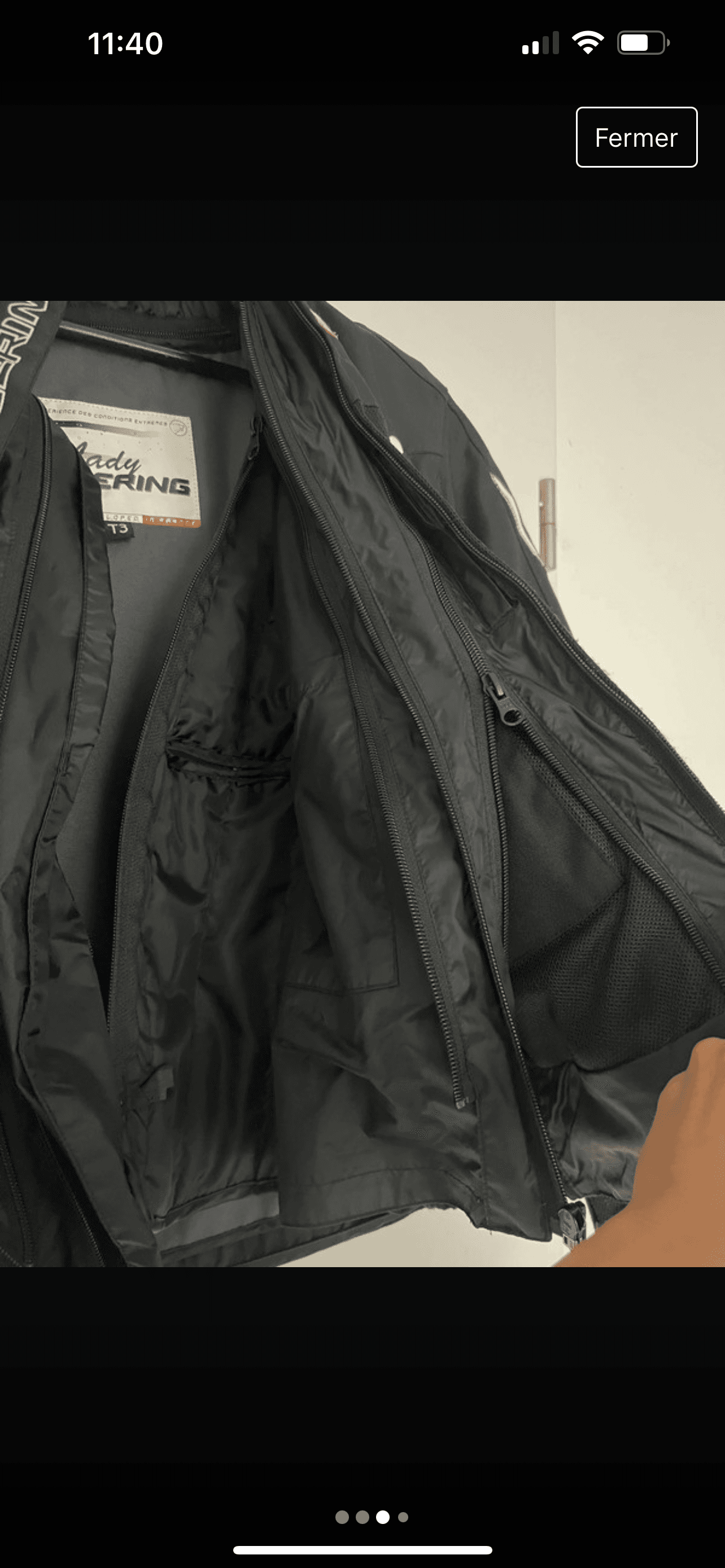 Blouson moto femme BÉRING T3 — photo 2/4