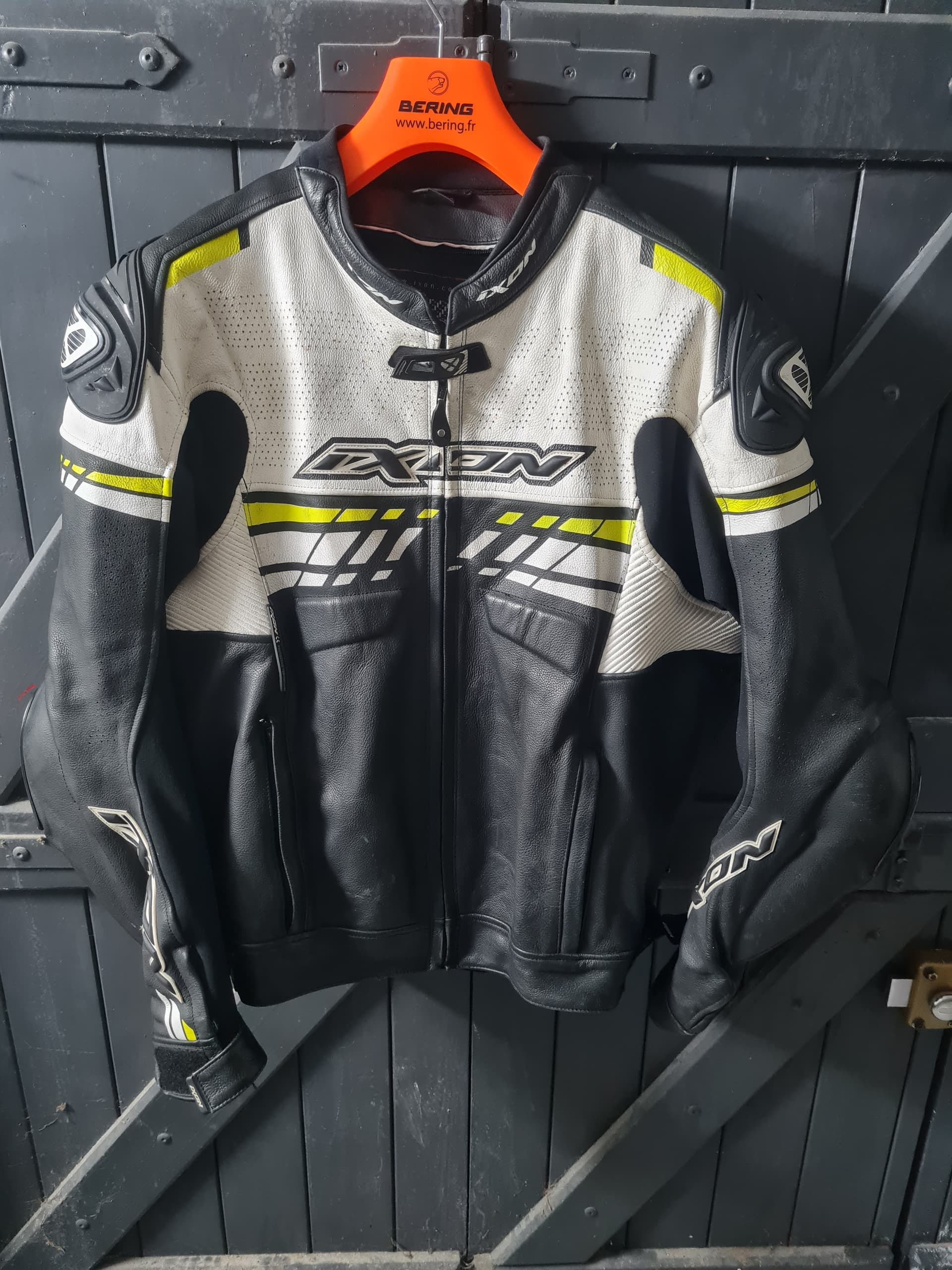 Blouson moto en Cuir ixon - Taille : 5XL
