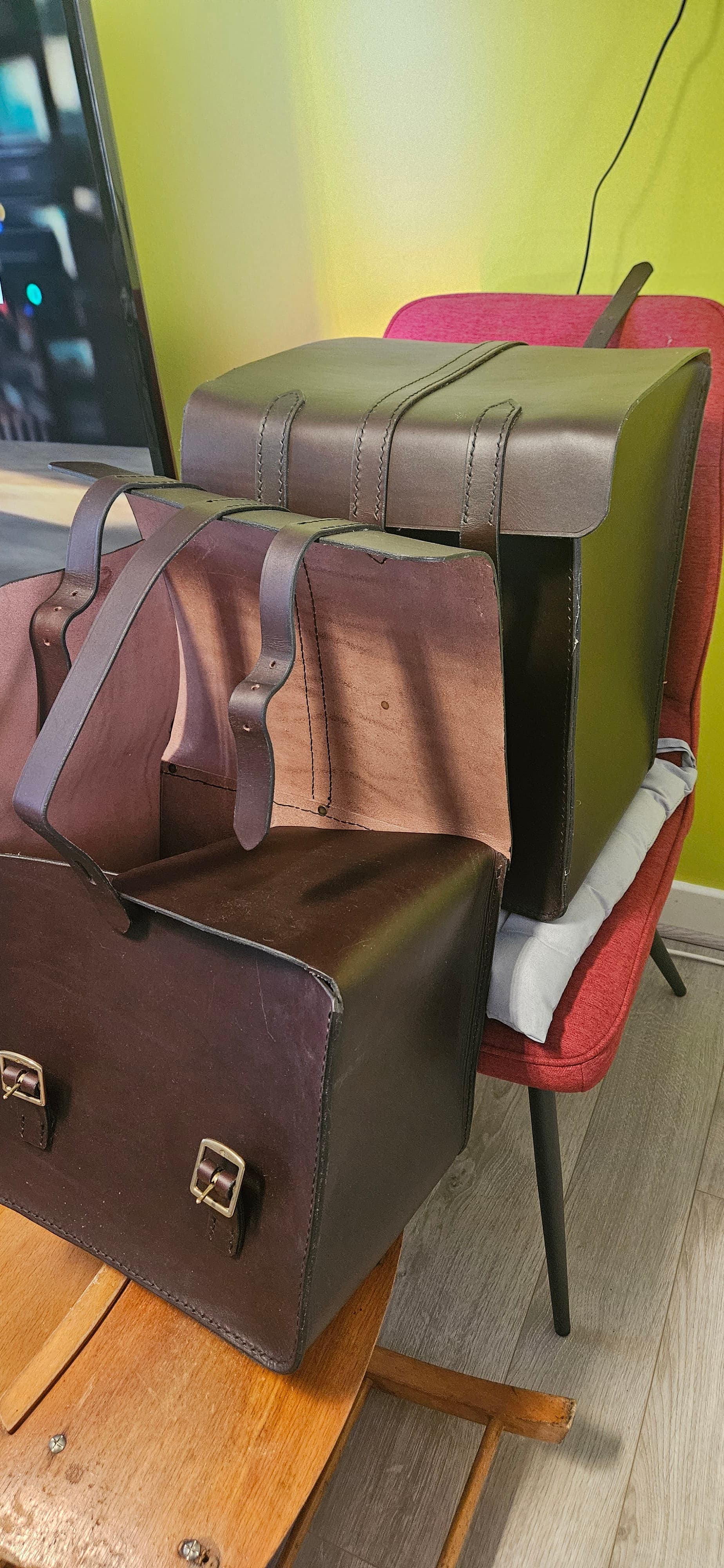 Sacoches moto cuir — photo 2/5
