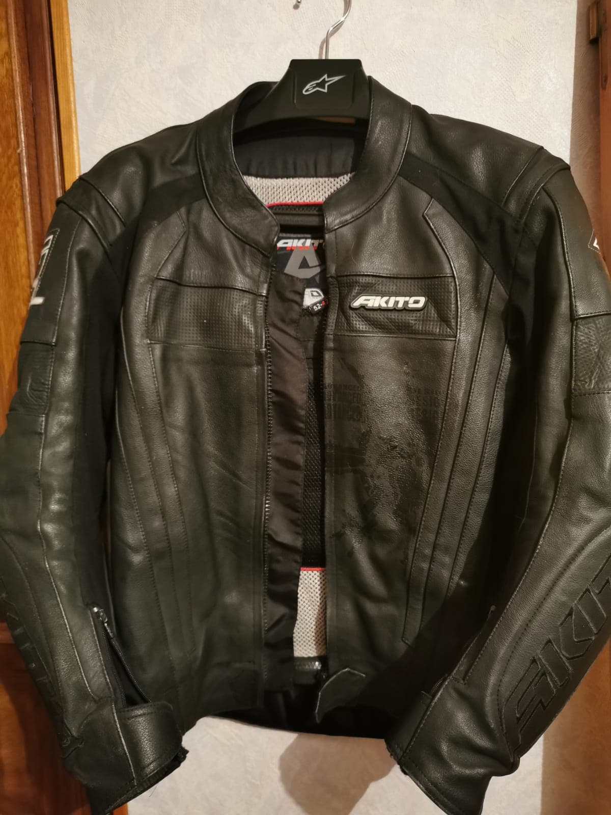 Blouson cuir moto Akito — photo 1/3