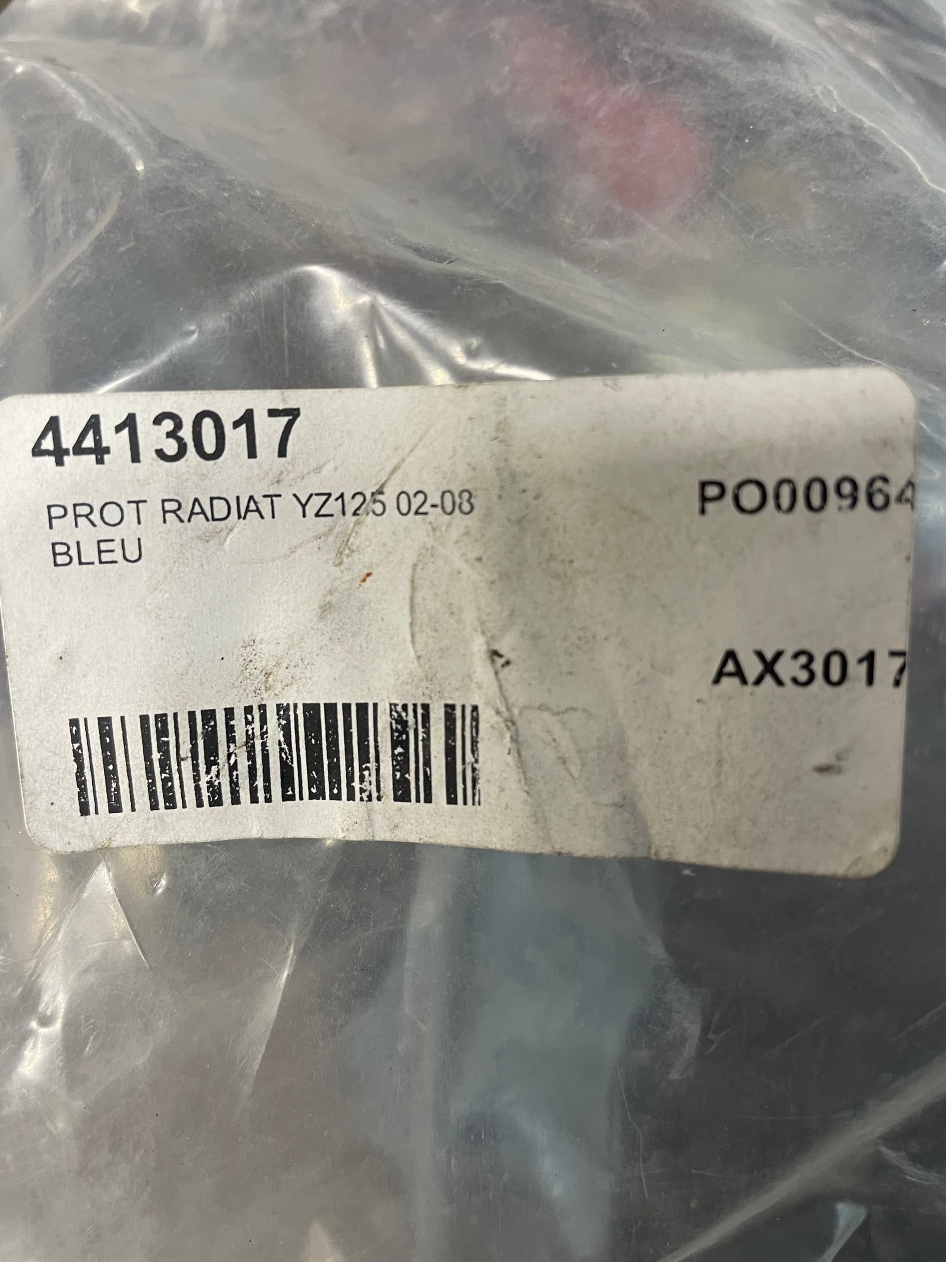Protection de radiateur 125 te yamaha 2002/17 — photo 2/2