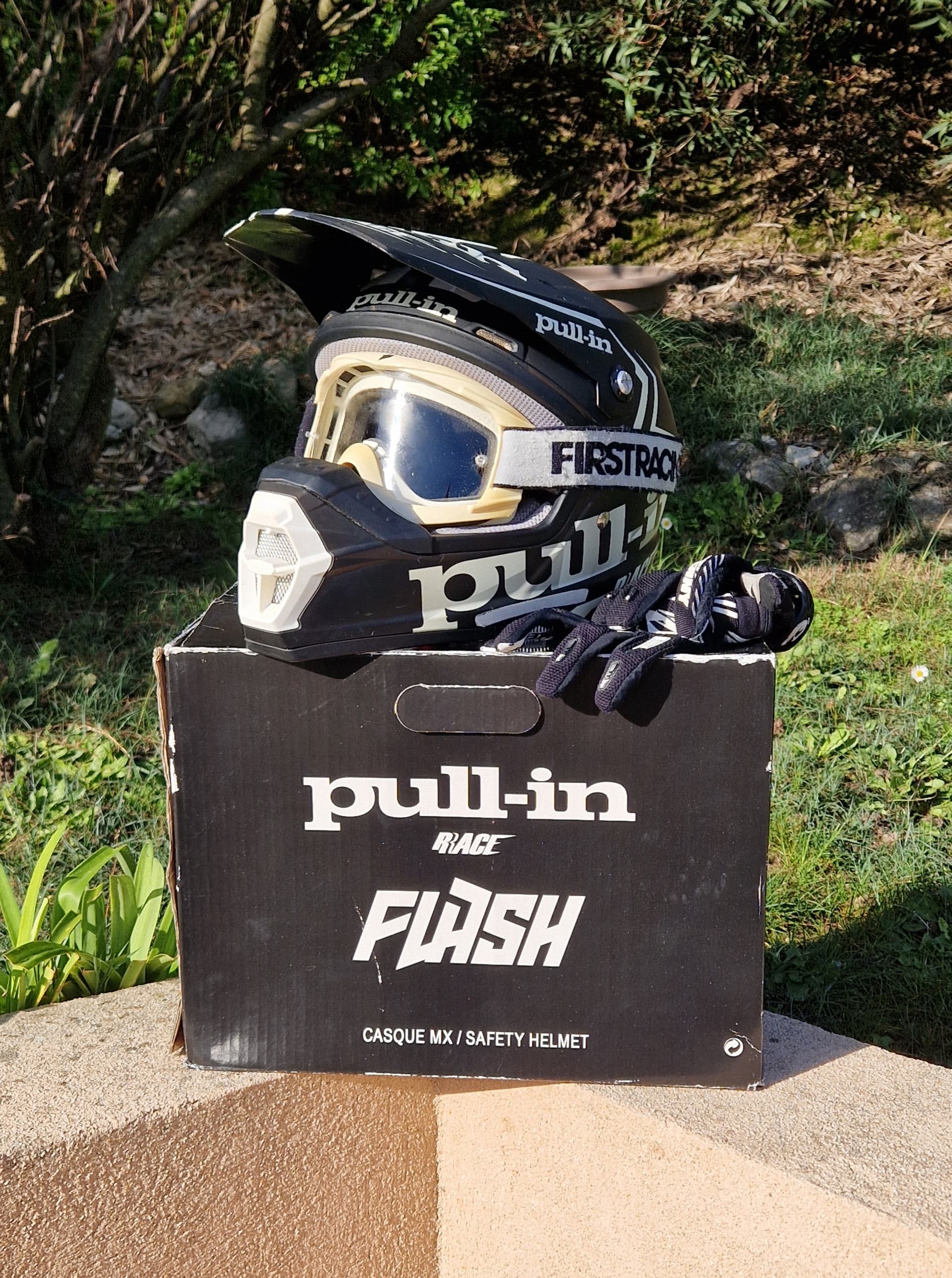 Casque de moto - Pull-in race Flash