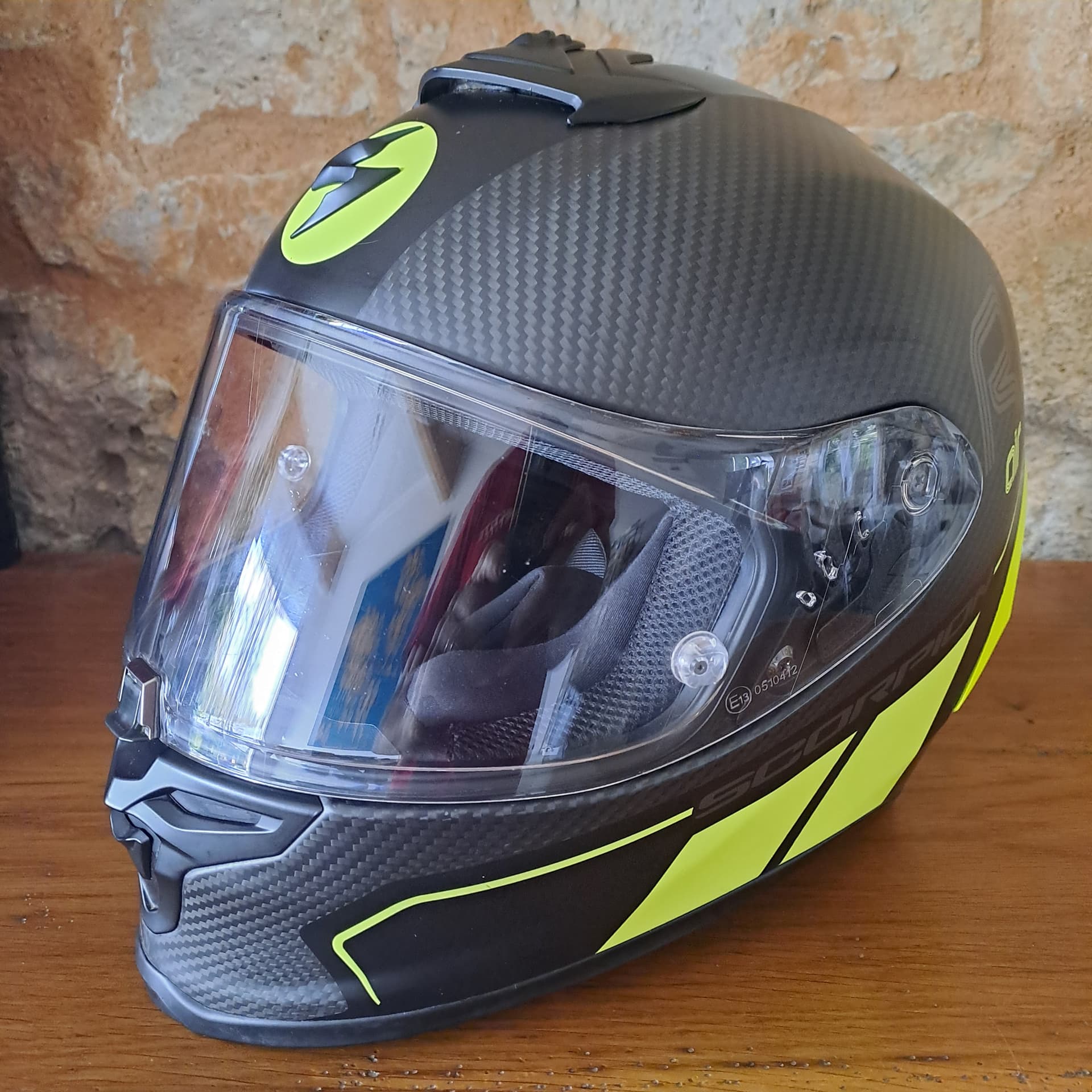 Casque SCORPION EXO-R1 CARBON AIR CORPUS II taille L — photo 2/5