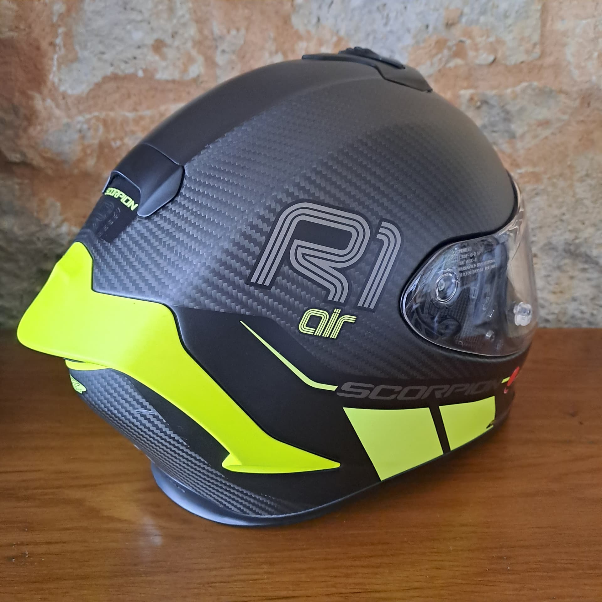 Casque SCORPION EXO-R1 CARBON AIR CORPUS II taille L — photo 4/5