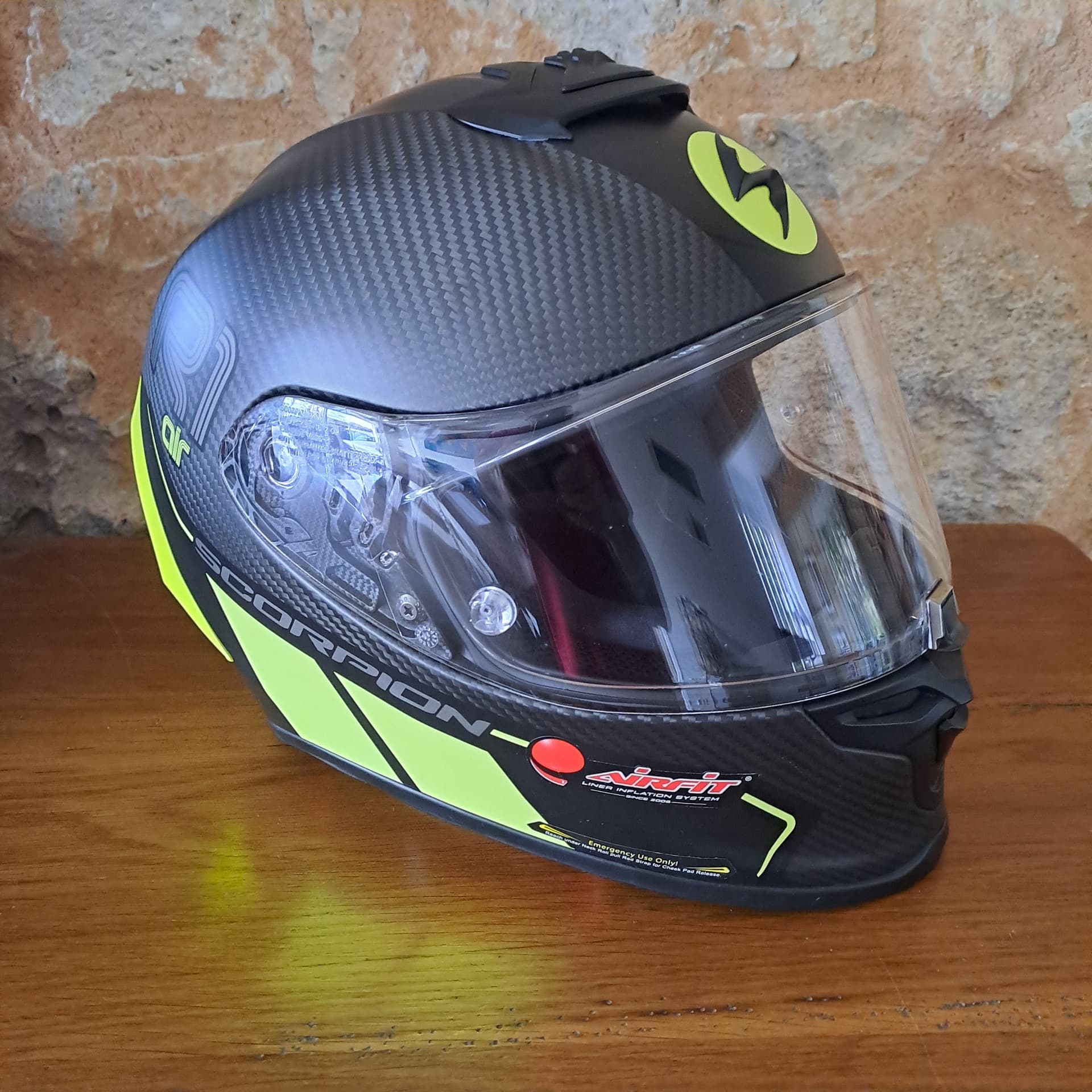 Casque SCORPION EXO-R1 CARBON AIR CORPUS II taille L — photo 5/5