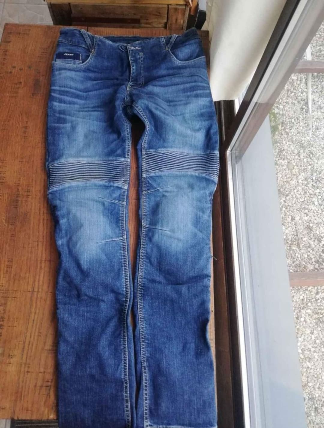 Jeans moto femme