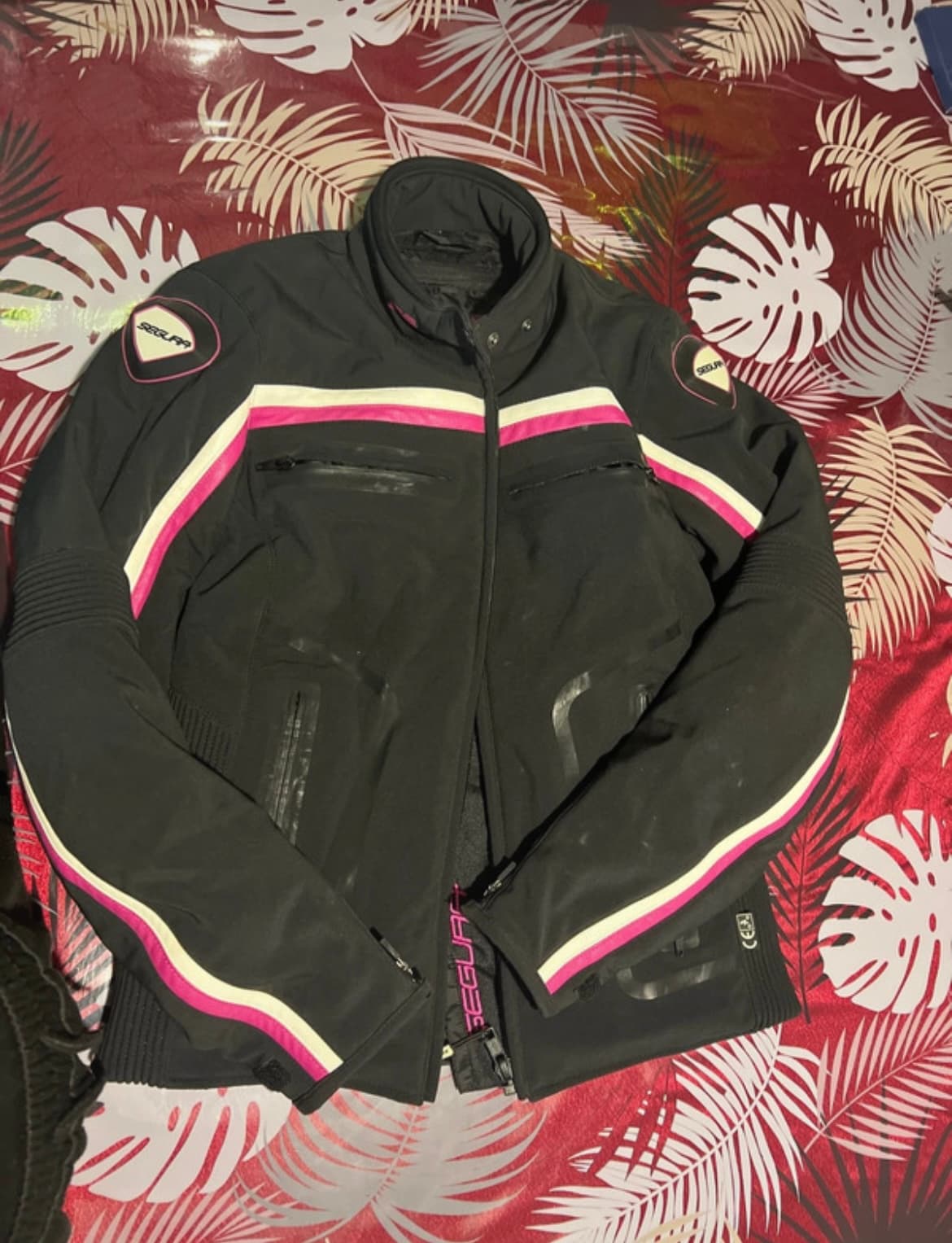 Veste moto femme