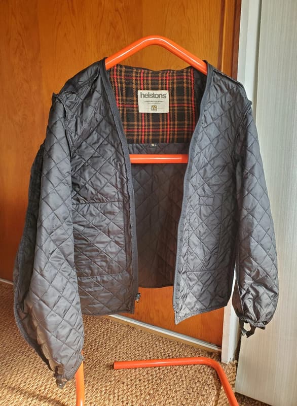 🏍 Veste moto en cuir marron Helstons — photo 2/15