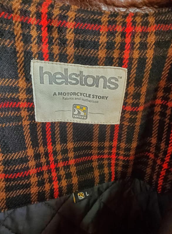 🏍 Veste moto en cuir marron Helstons — photo 10/15