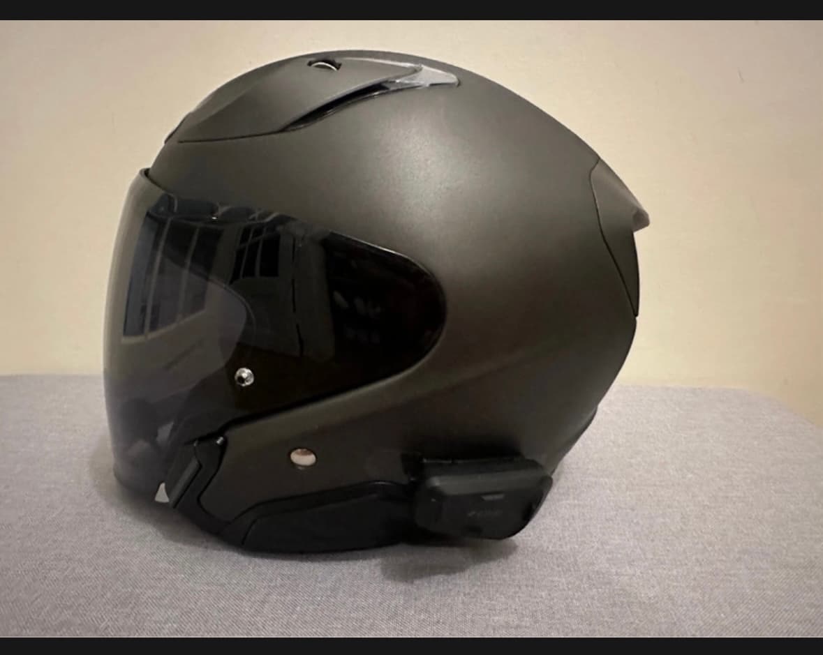 Casque HJC rpha 31 gris mat taille M visière noir + kit Bluetooth — photo 1/3