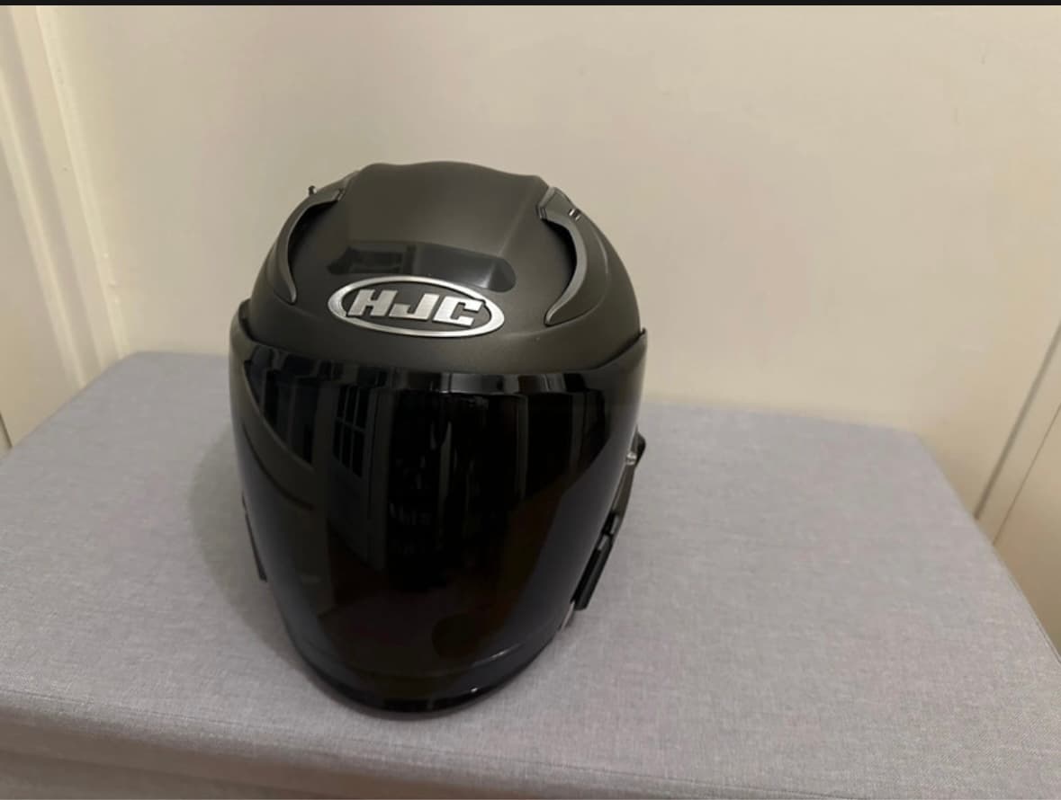 Casque HJC rpha 31 gris mat taille M visière noir + kit Bluetooth — photo 2/3