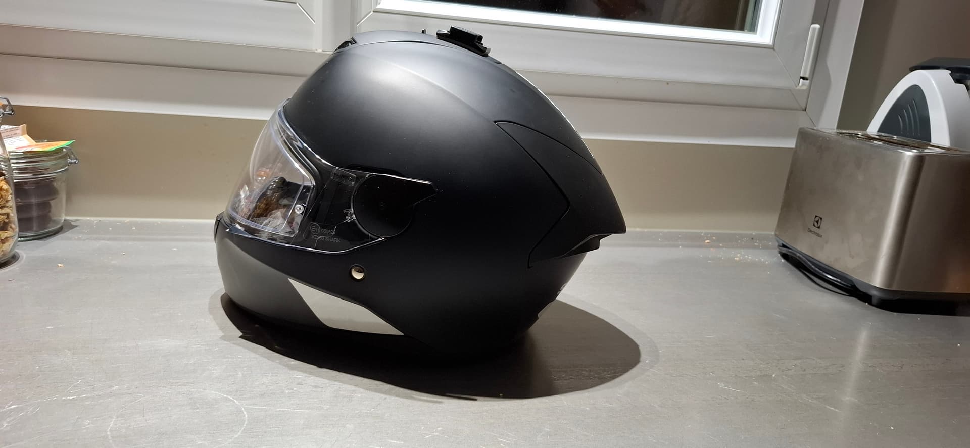 Casque moto Shark D-Skwal 2 Blank Noir Mat — photo 2/5
