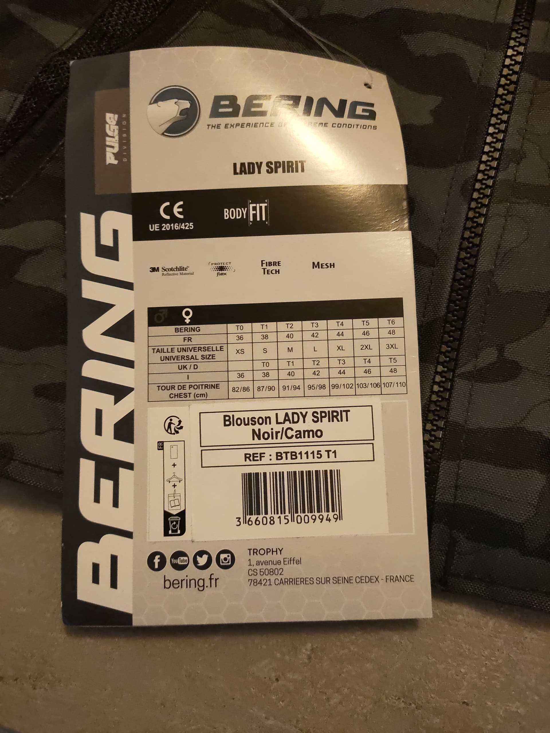 Blouson moto femme Bering — photo 3/3