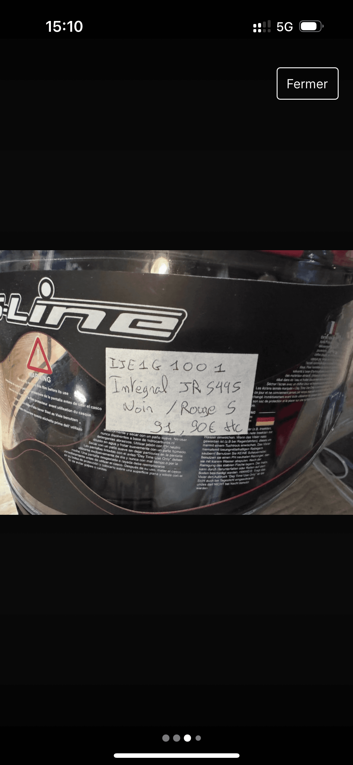 Casque intégral S-Line S445 - Taille YL (47-48 cms) - Neuf — photo 3/4