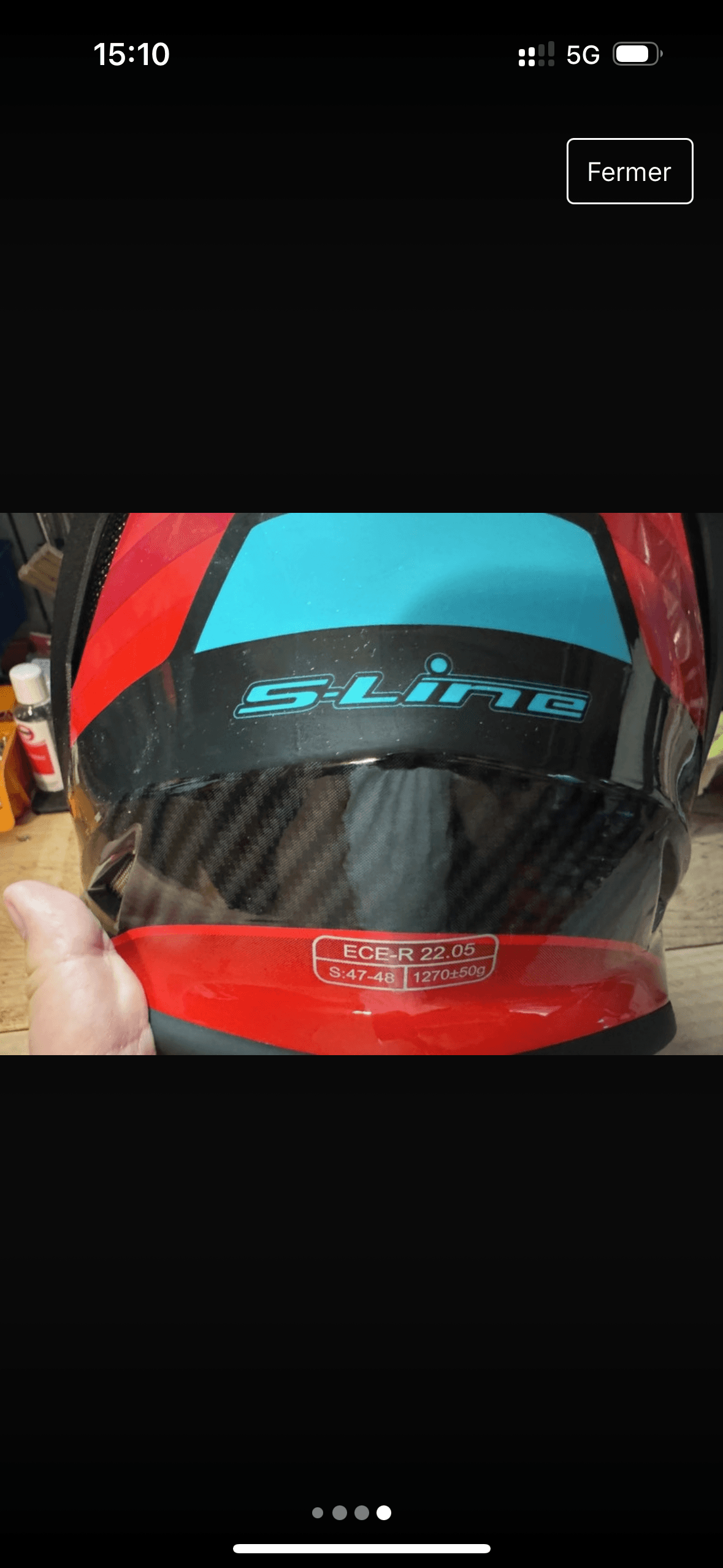 Casque intégral S-Line S445 - Taille YL (47-48 cms) - Neuf — photo 4/4