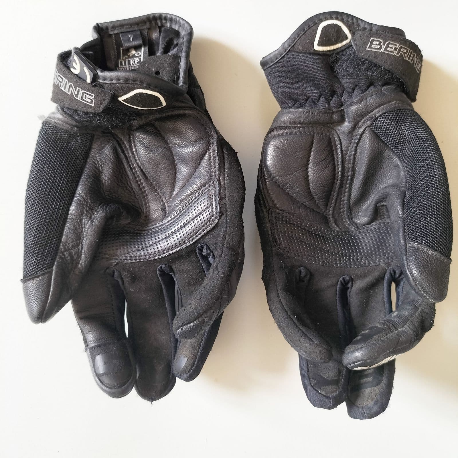 Gant de moto femme cuir noir bering — photo 2/2